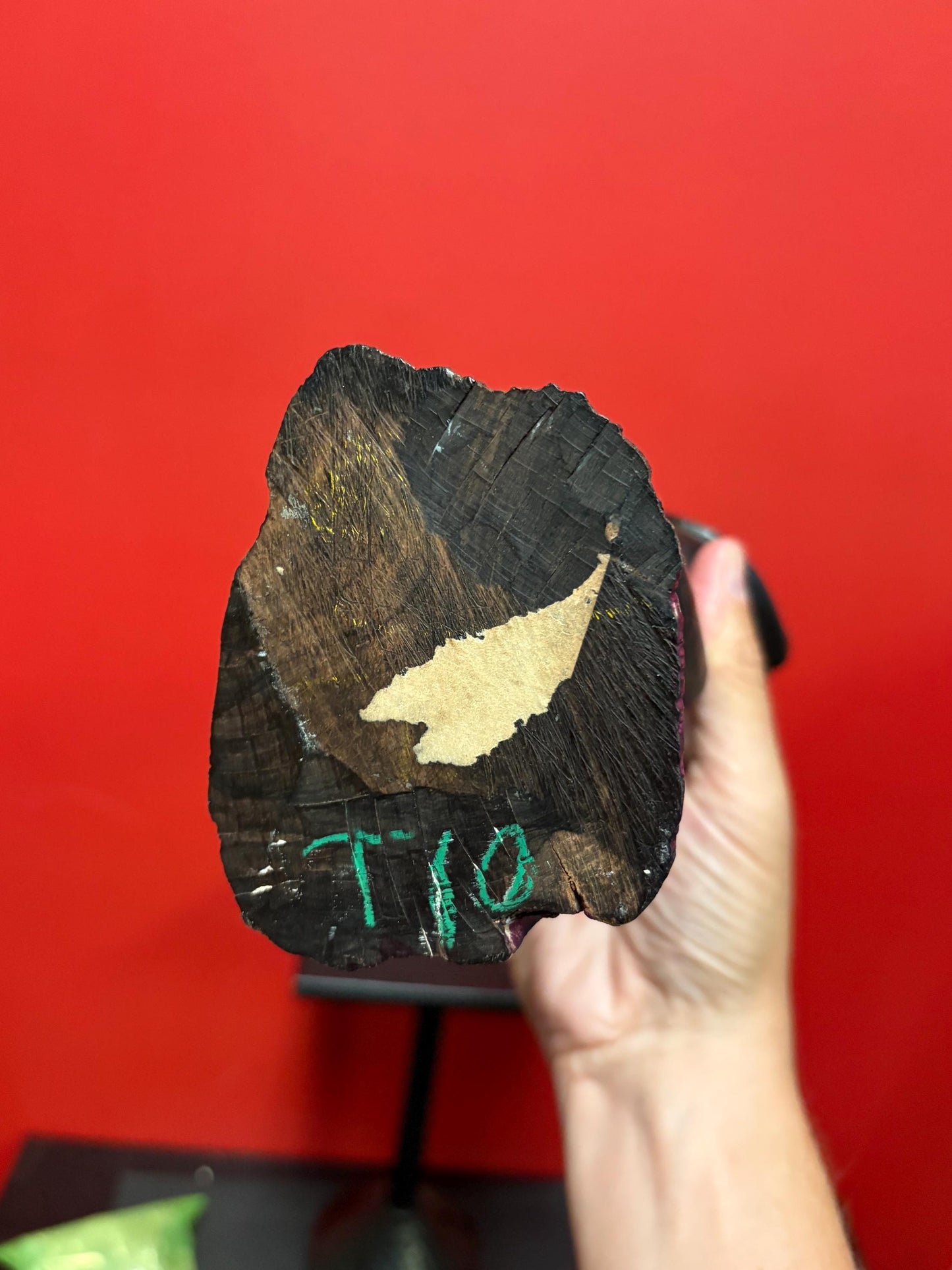 Magnificent African antique 18 inch tall Shetani Ebony wood statue  wonderful imagery and detail  great value