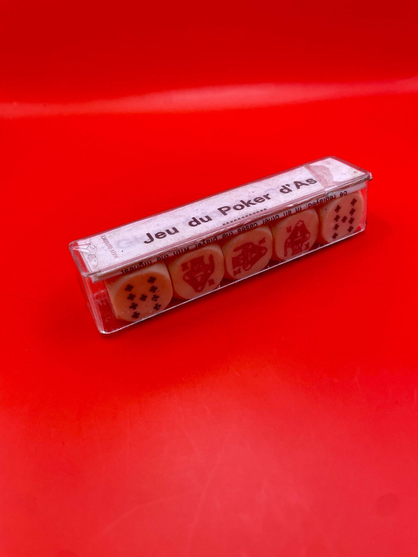 Vintage French Poker Dice Game  Jeu du Poker dAs