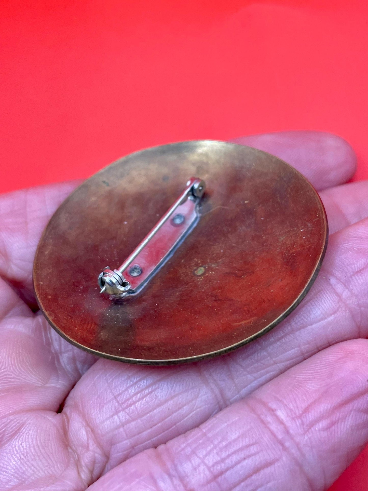 Vintage Brass Celtic Knot Brooch 1.5