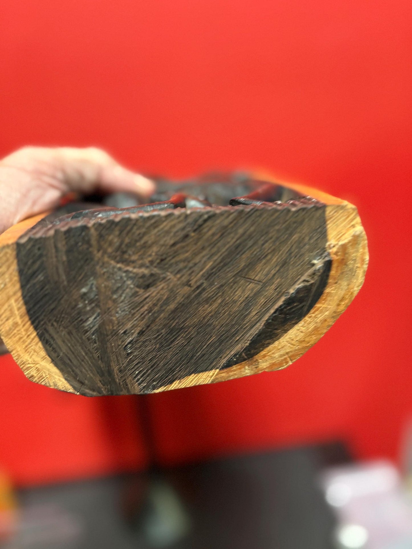 Stunning 12 x 6 inch wide African Makonde statue  heavy and crazy cool detail  wow wow