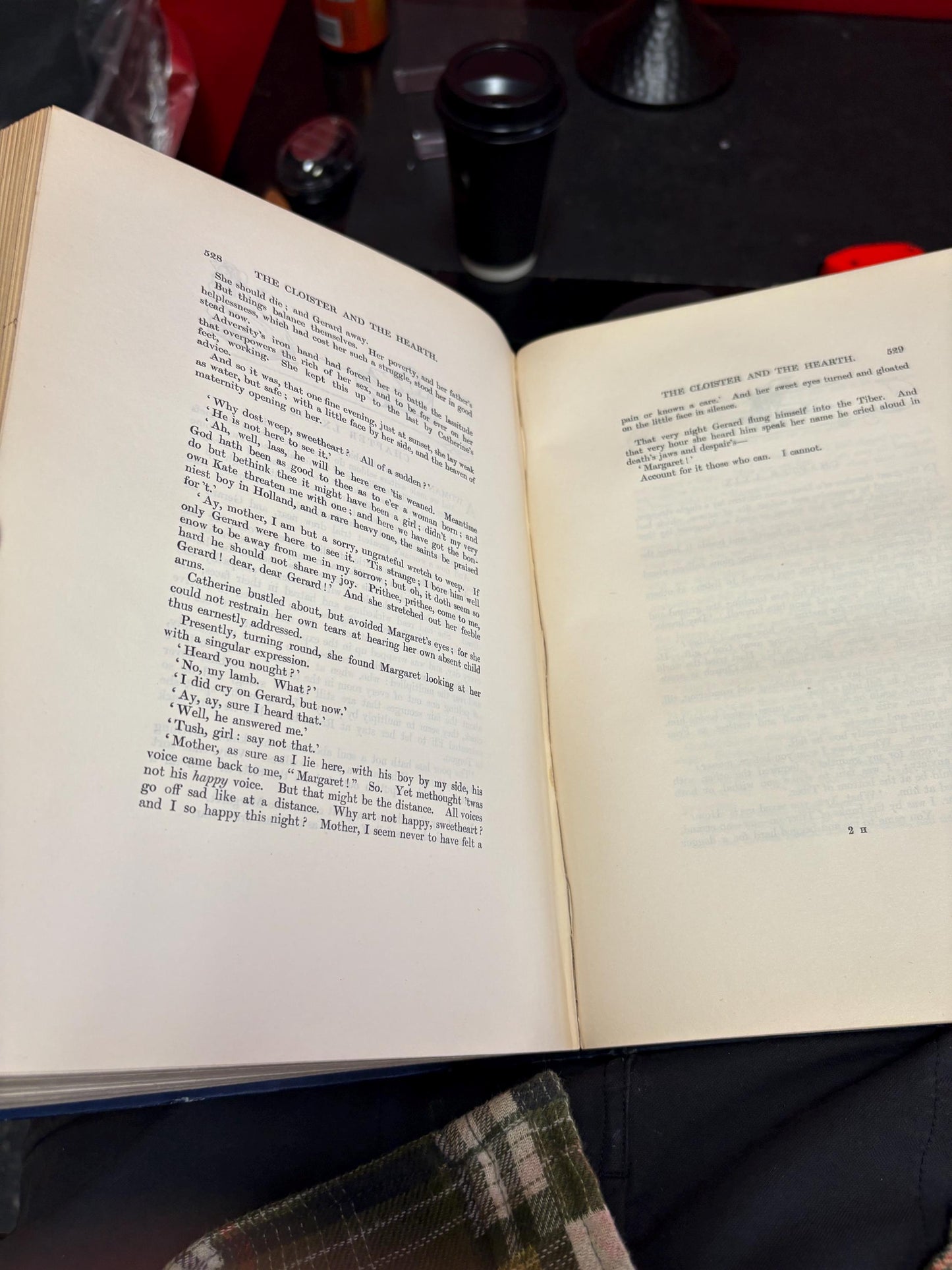 beautiful 19 century copy of the cloister and the hearth  one page loose otherwise decent condition with great pictures