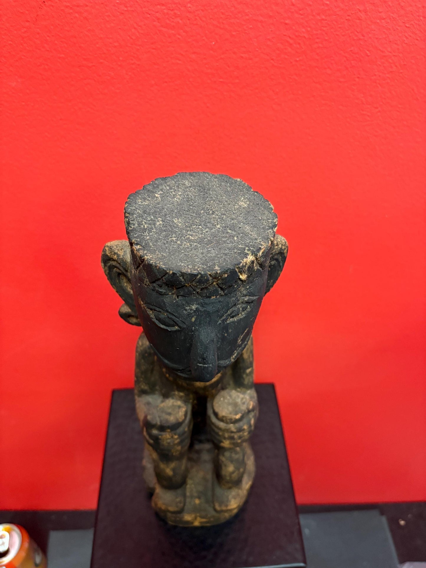 Stunning oceanic antique Museum quality, 12 inch tall statue of a man  very light weight and great detail