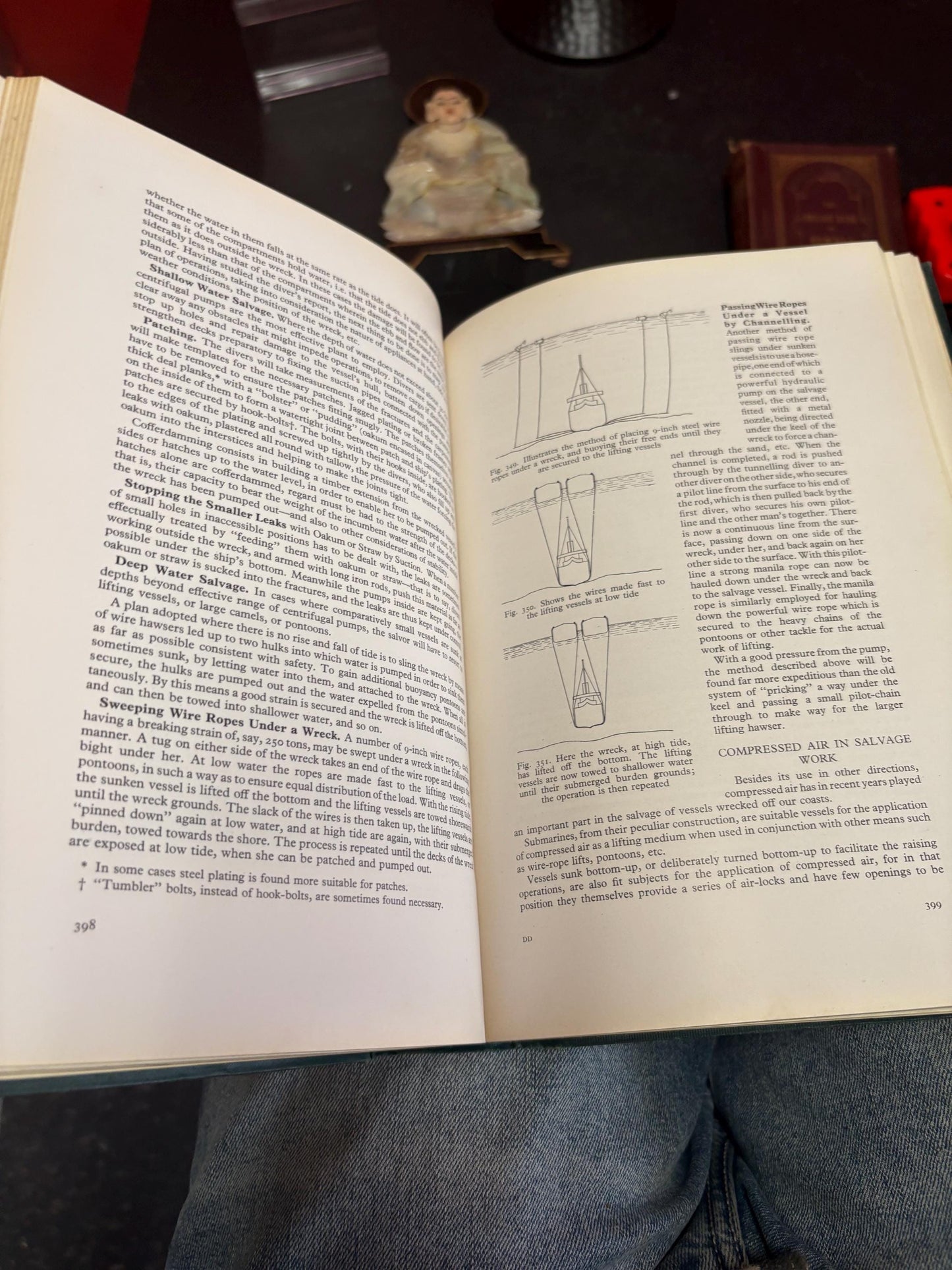 Wonderful deep diving and submarine operations book by Robert H Davis good antique condition 1935 great gift diving book