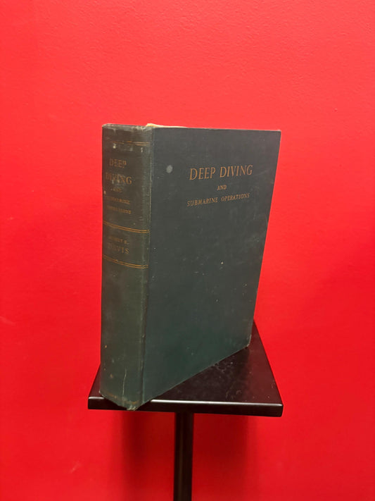 Wonderful deep diving and submarine operations book by Robert H Davis  good antique condition  1935  great gift  diving book