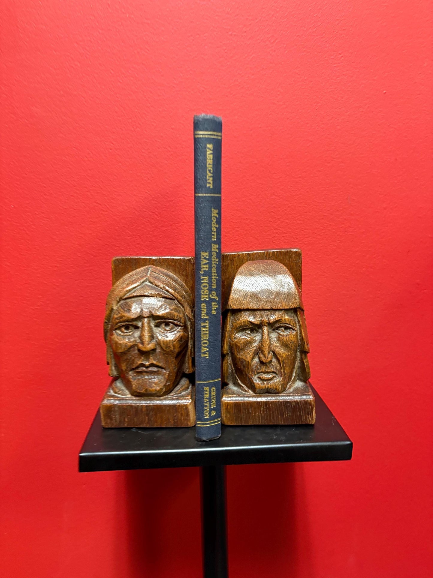 Beautiful 5 inch indigenous  first Nations antique bookends  great detail - perfect gift