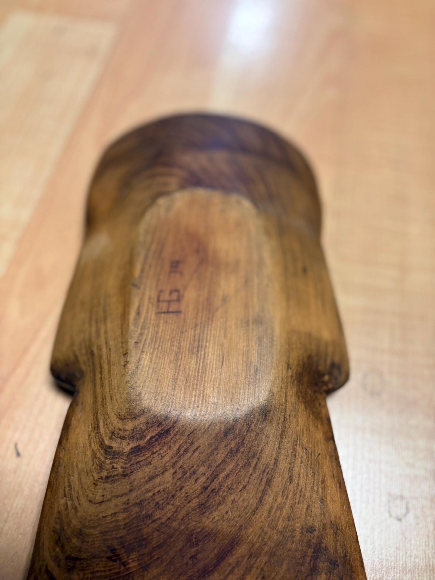 museum quality indigenous first nations Pacific Northwest Coast signed owl grease bowl - 13 x 6 wide. - attributed to Henry George - great