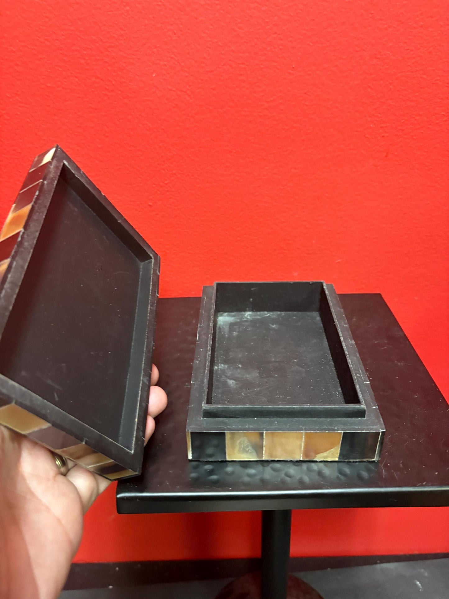 Beautiful vintage Asian bone box 6 x 4 by 1.5 inch high great condition and quality perfect gift value priced