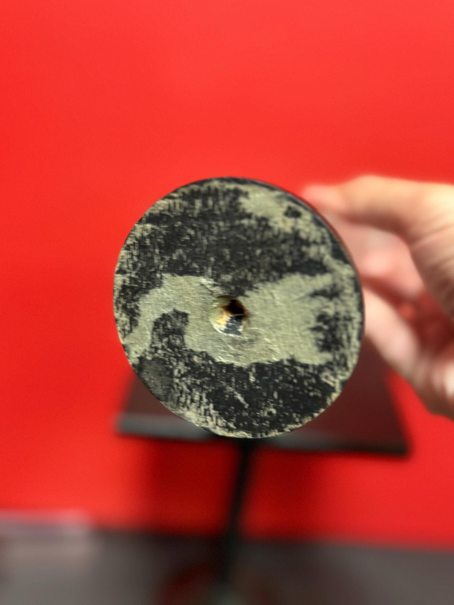 Amazing 10 inch tall antique European frosted art glass nude on wooden stand amazing detail great value and great gift wow