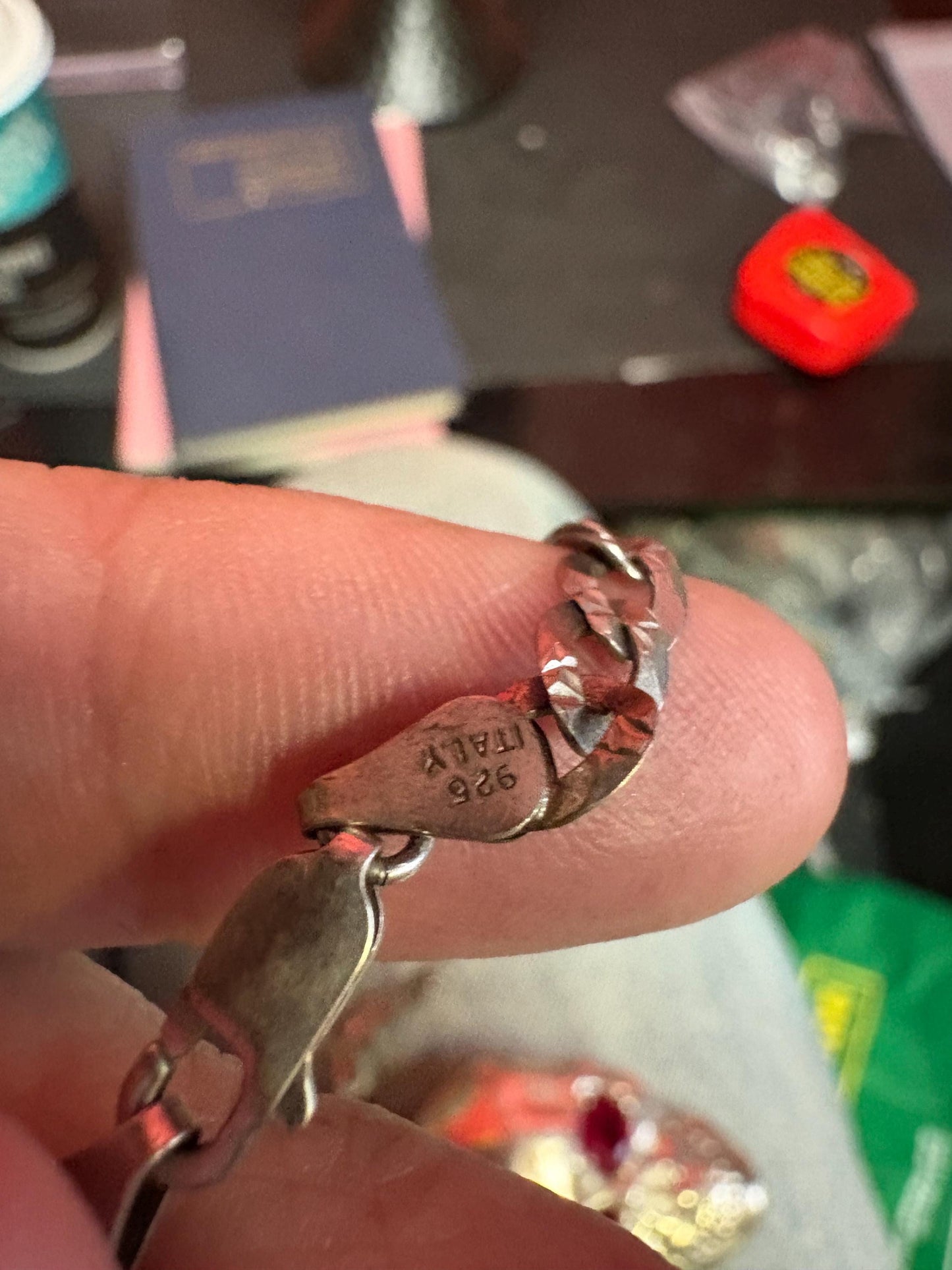 Super amazing heavy stamped 925 Sterling silver 3 inch skull pendant with Ruby style eyes and approximately 23 inch long sterling necklace -