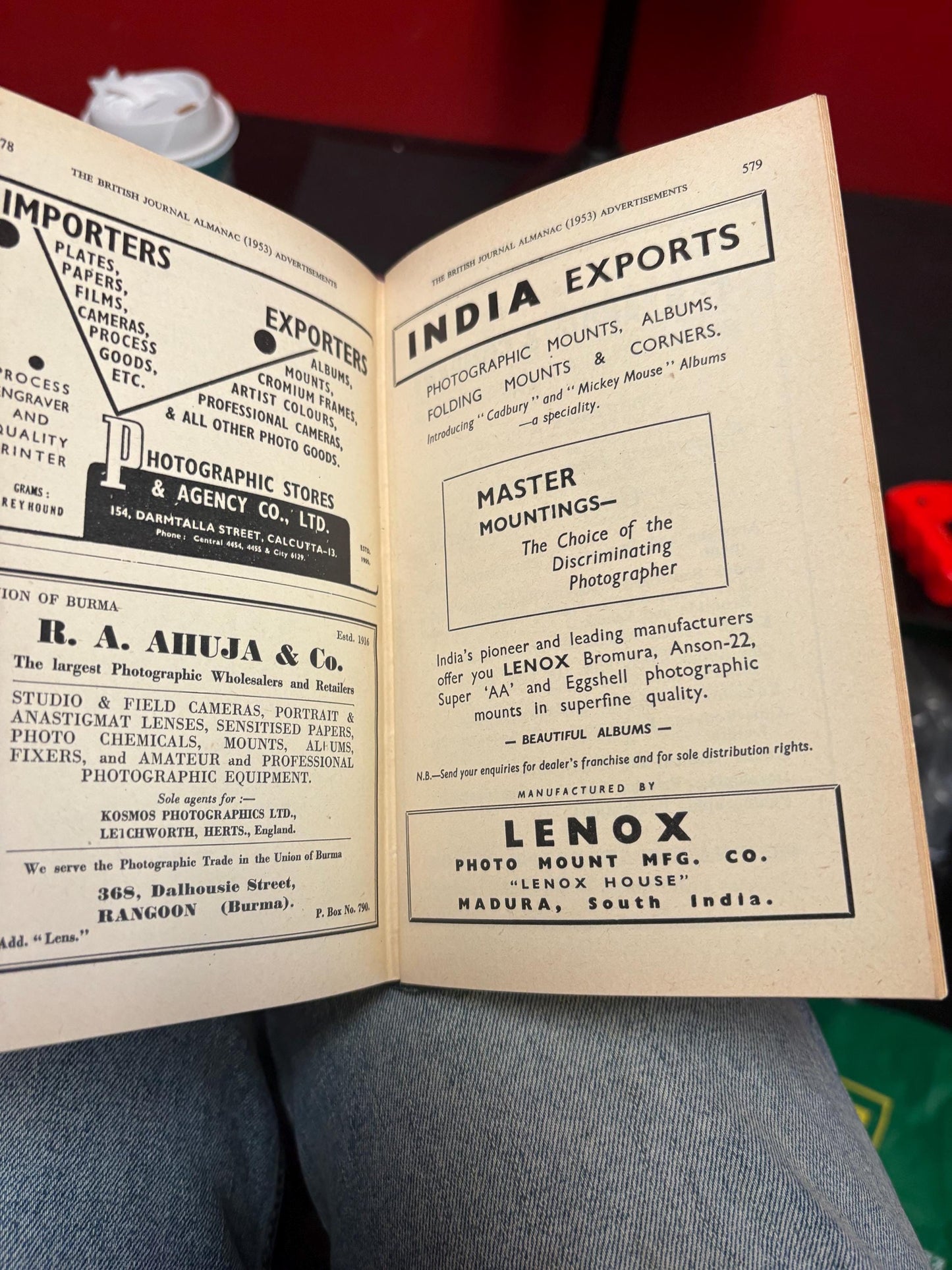 Amazing British Journal photographic almanac from 1953 — great condition with hundreds of amazing advertisements — great gift