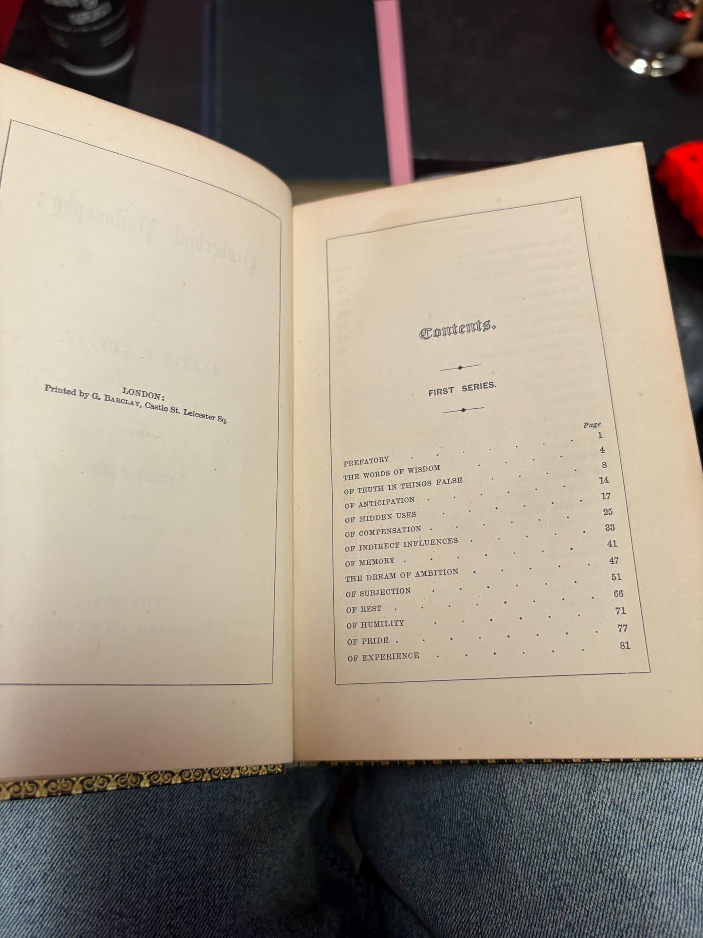 Stunning antique leather bound book - Tuppers proverbial philosophy book first edition 1865 in very very good condition wonderful gift