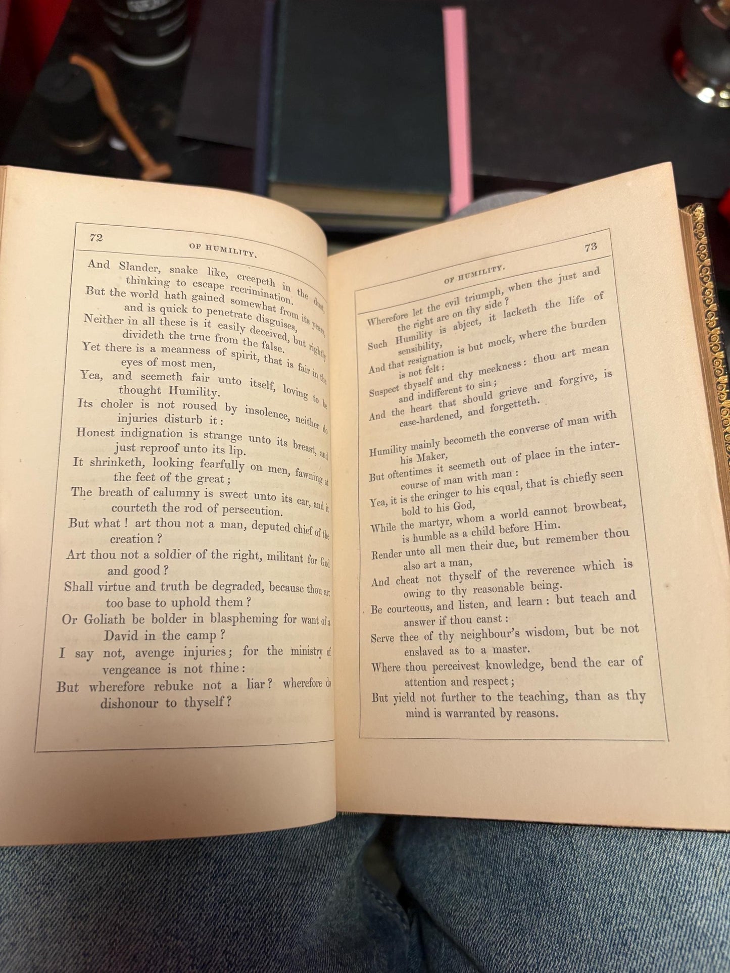 Stunning antique leather bound book - Tuppers proverbial philosophy book — first edition 1865 in very very good condition— wonderful gift