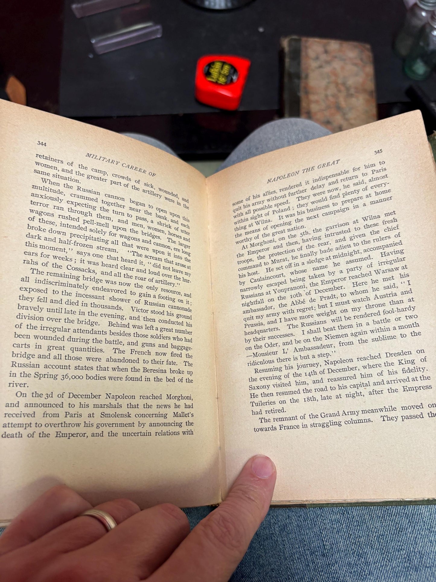 Fabulous antique copy of Napoleons military career by M B GIBBS - 1st edition 1895  good condition  spine little loose