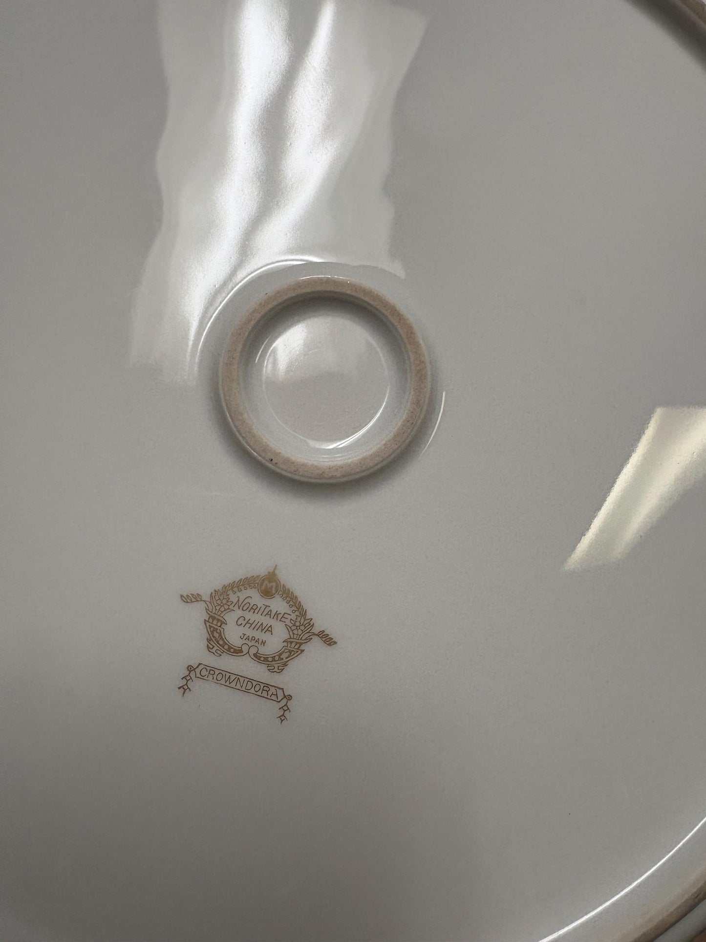 Antique pristine Japanese Noritake China cake plate   9 inches across  beautiful piece