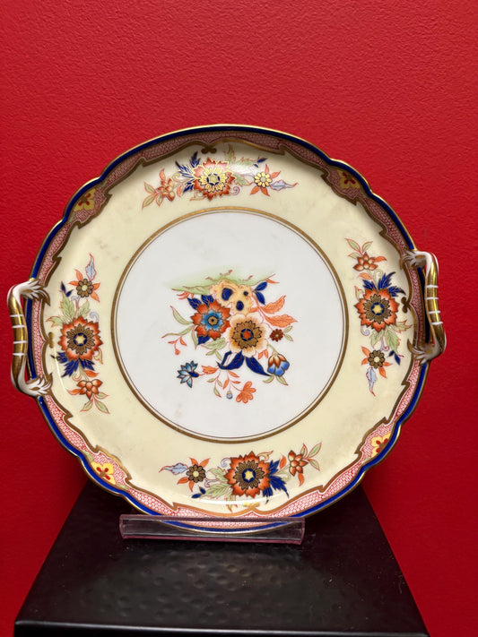 Antique pristine Japanese Noritake China cake plate   9 inches across  beautiful piece