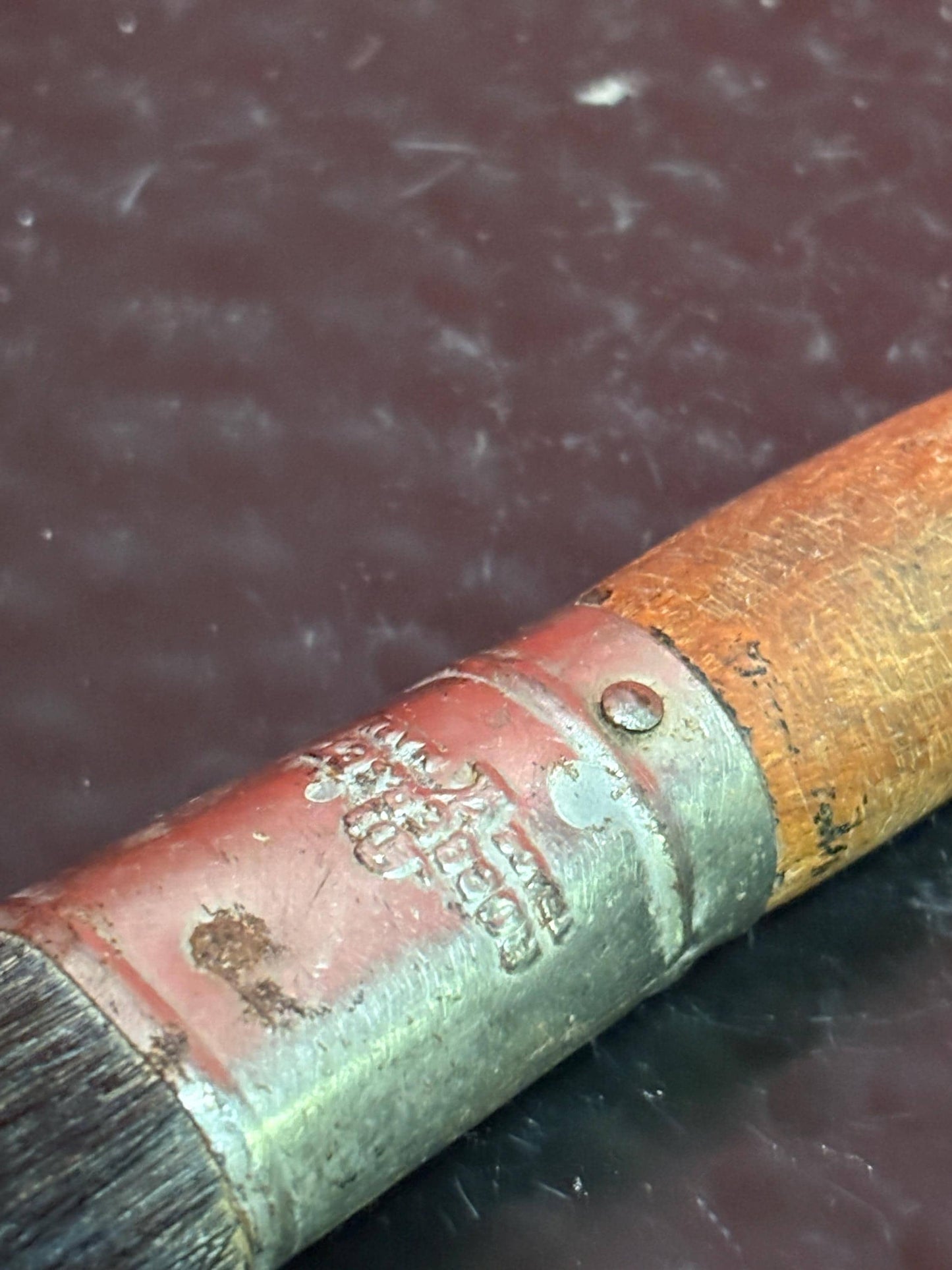 Outstanding antique paintbrush  10 inches long never used  wow