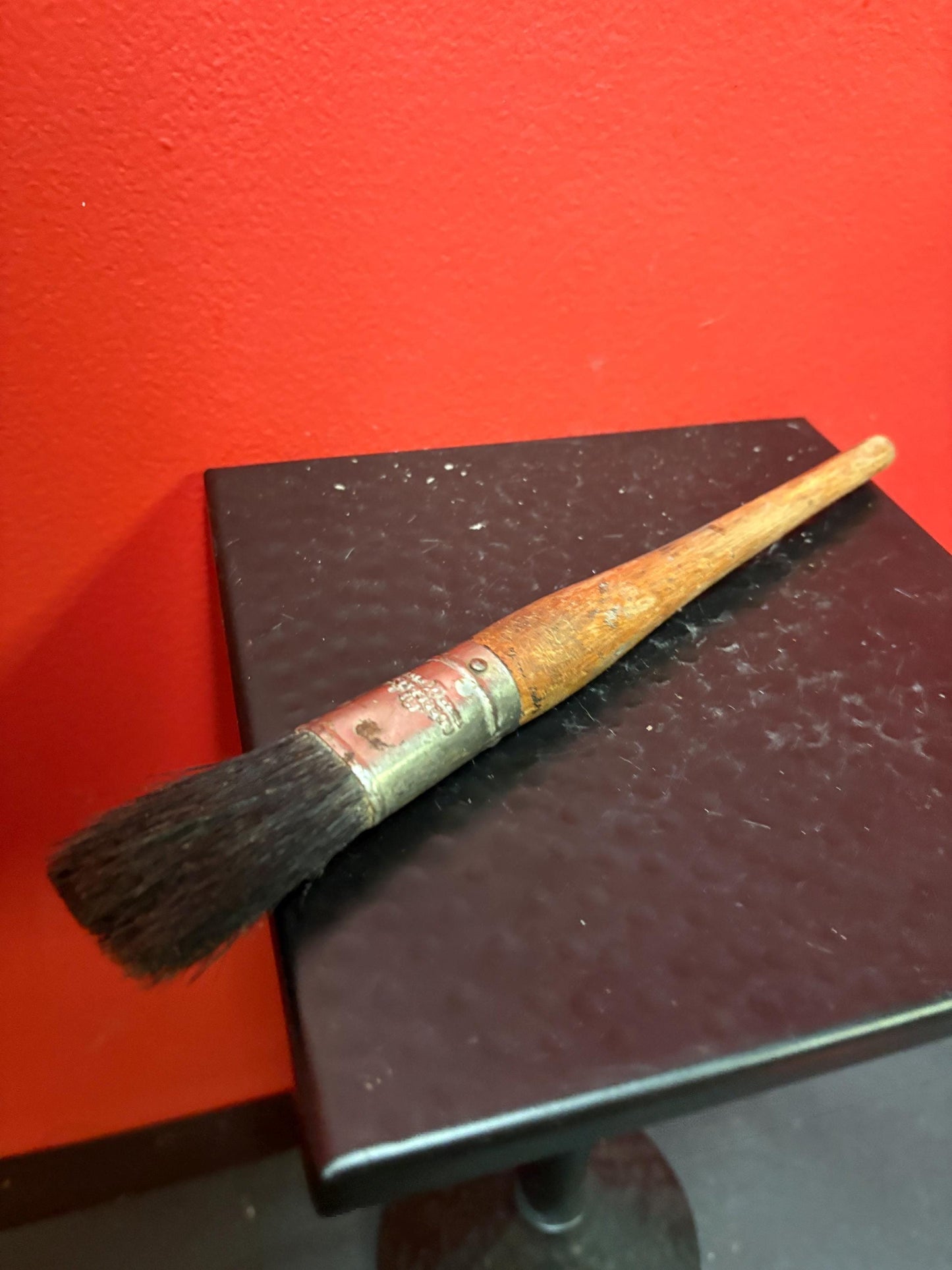 Outstanding antique paintbrush  10 inches long never used  wow