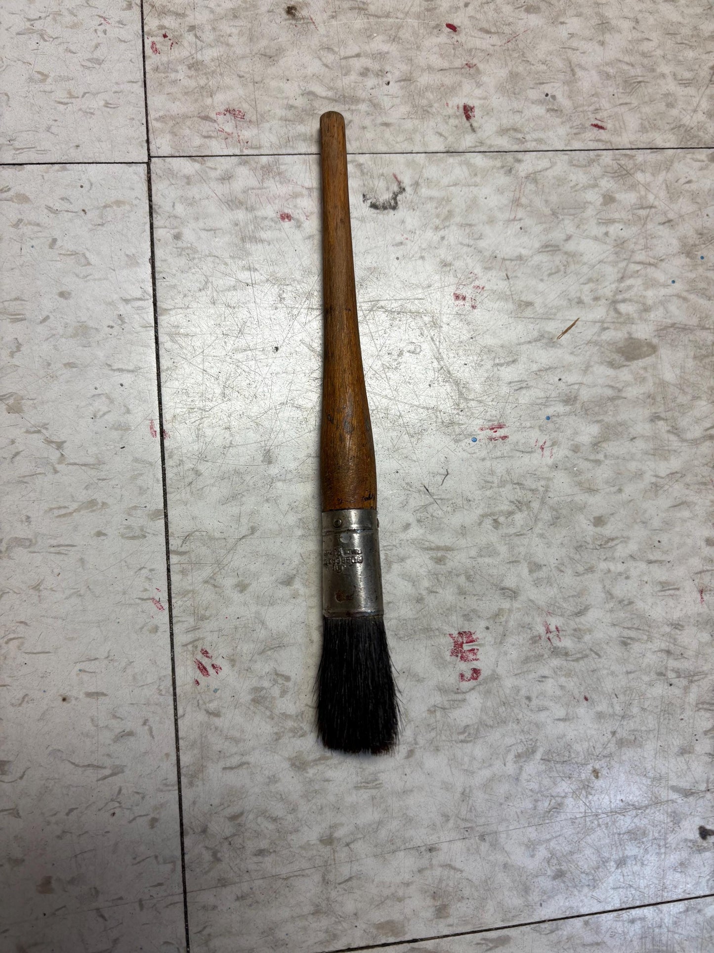 Outstanding antique paintbrush  10 inches long never used  wow