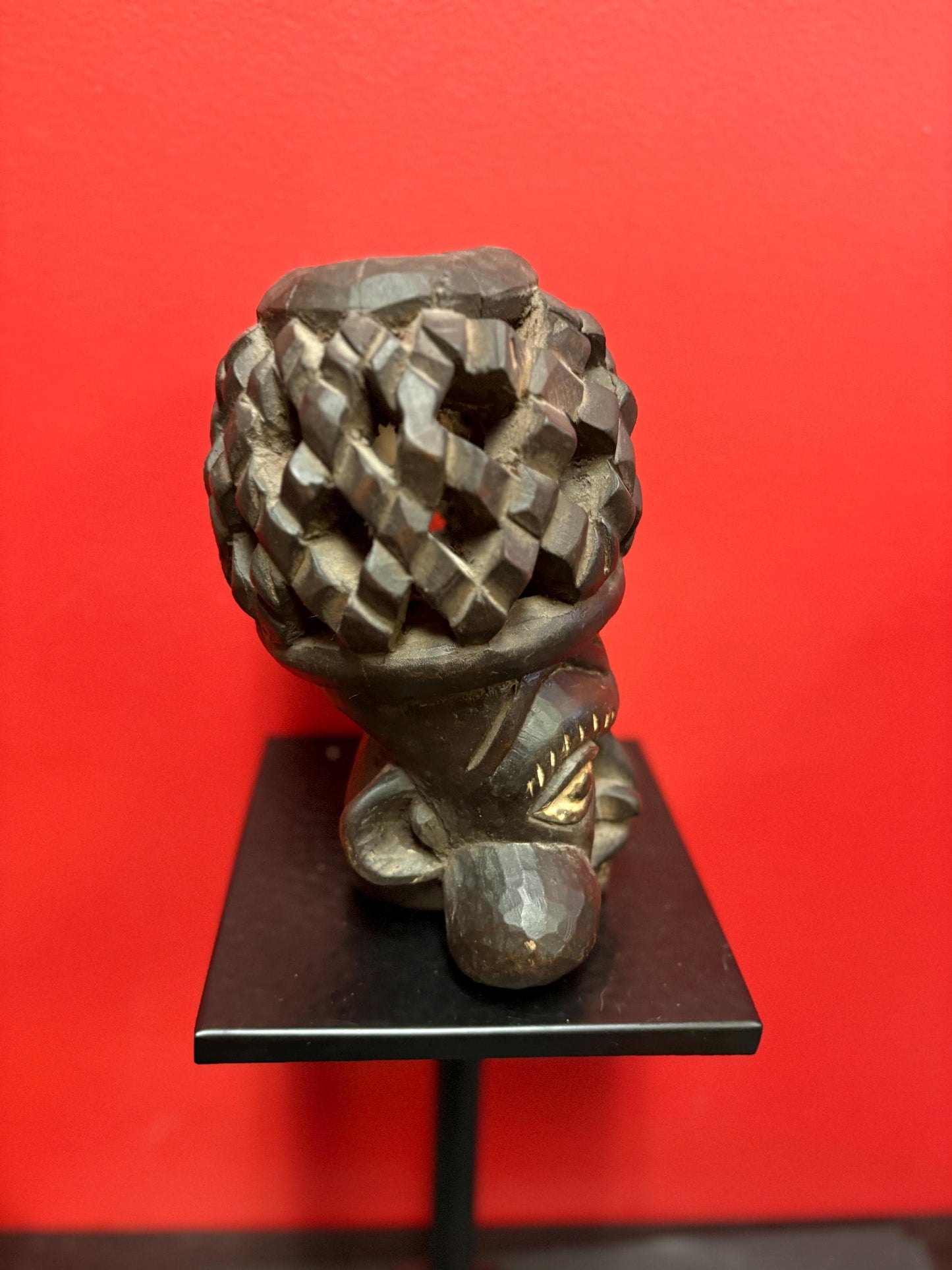 Wonderful 10 inch tall Cameroon tribal mask statue  great detail and rare piece