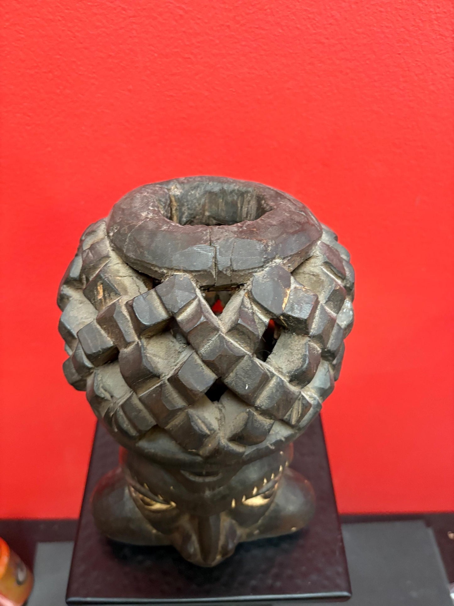 Wonderful 10 inch tall Cameroon tribal mask statue  great detail and rare piece