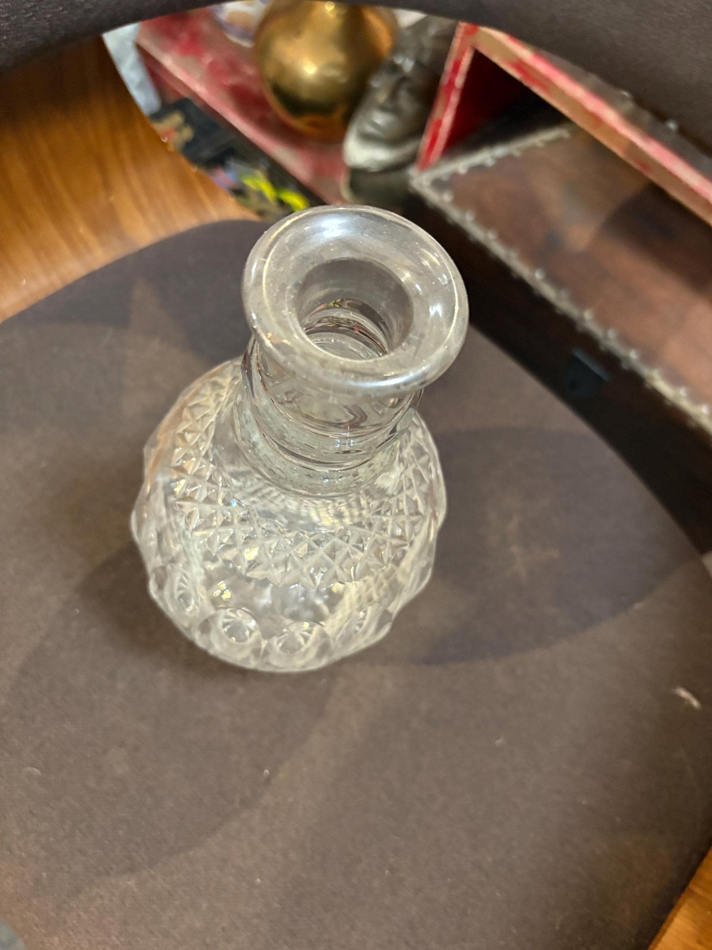 Beautiful 19 century cut crystal decanter in perfect condition  great gift and ready to use  wow price