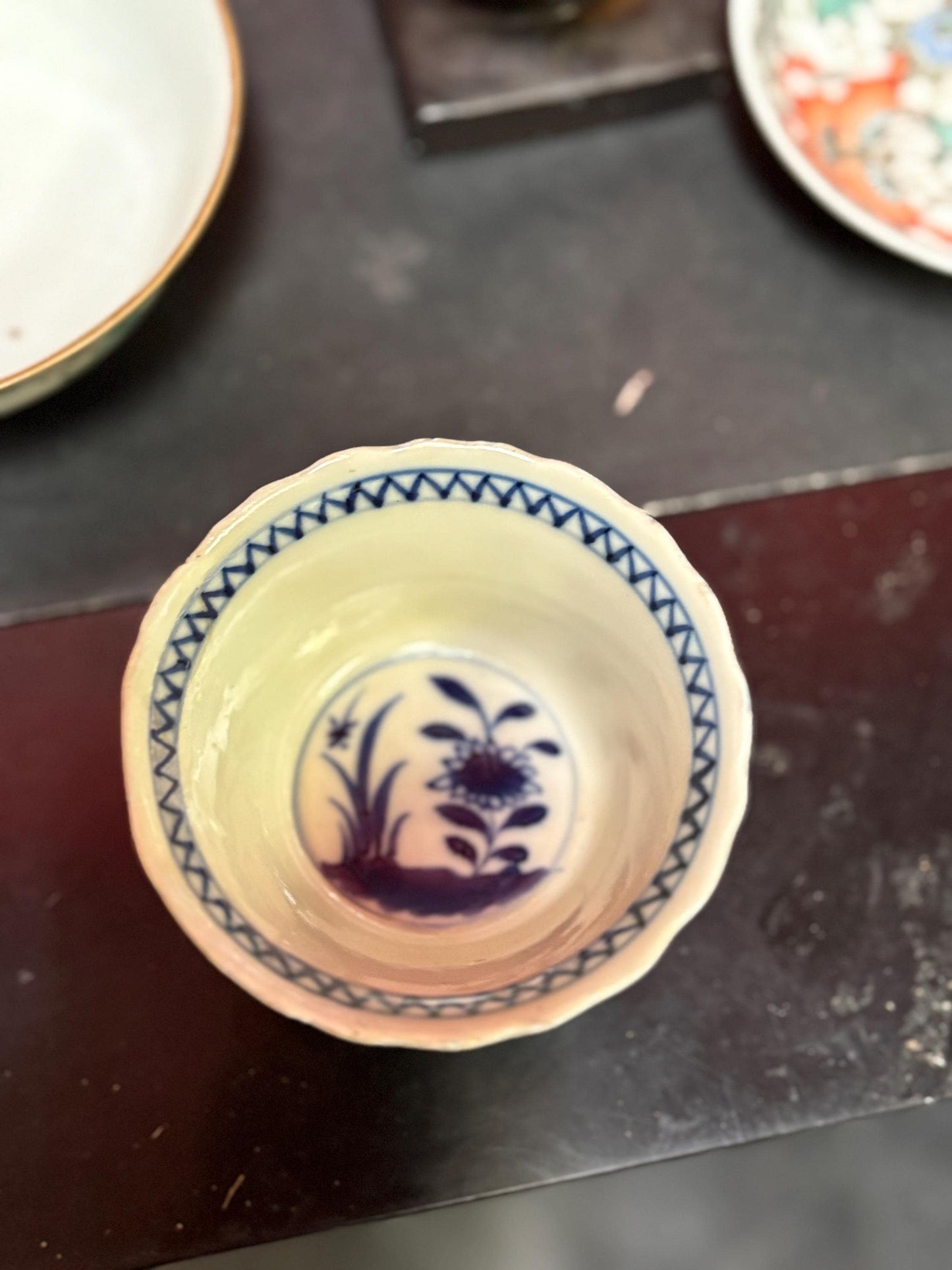 Fabulous early antique Chinese blue and white cup - great condition 3 x 2 high  wow