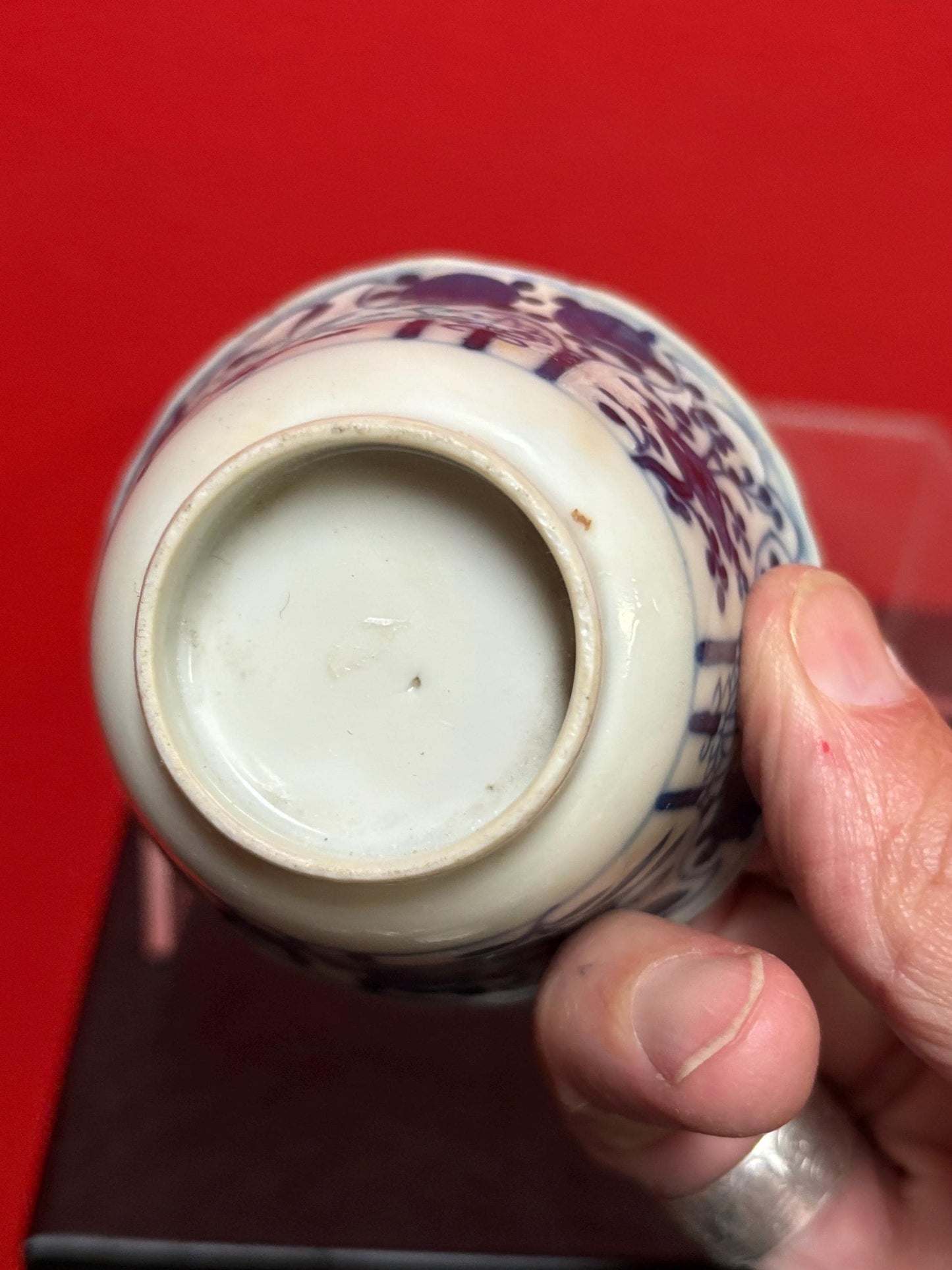 Fabulous early antique Chinese blue and white cup - great condition 3 x 2 high  wow