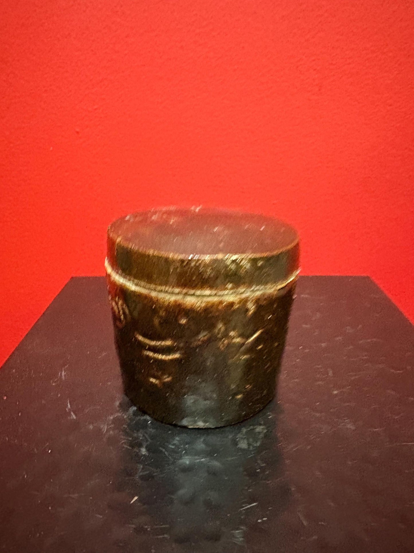 Absolutely beautiful museum quality rare  pre  1800 Chinese soy glazed clay pot with lid  fabulous condition and intense beauty