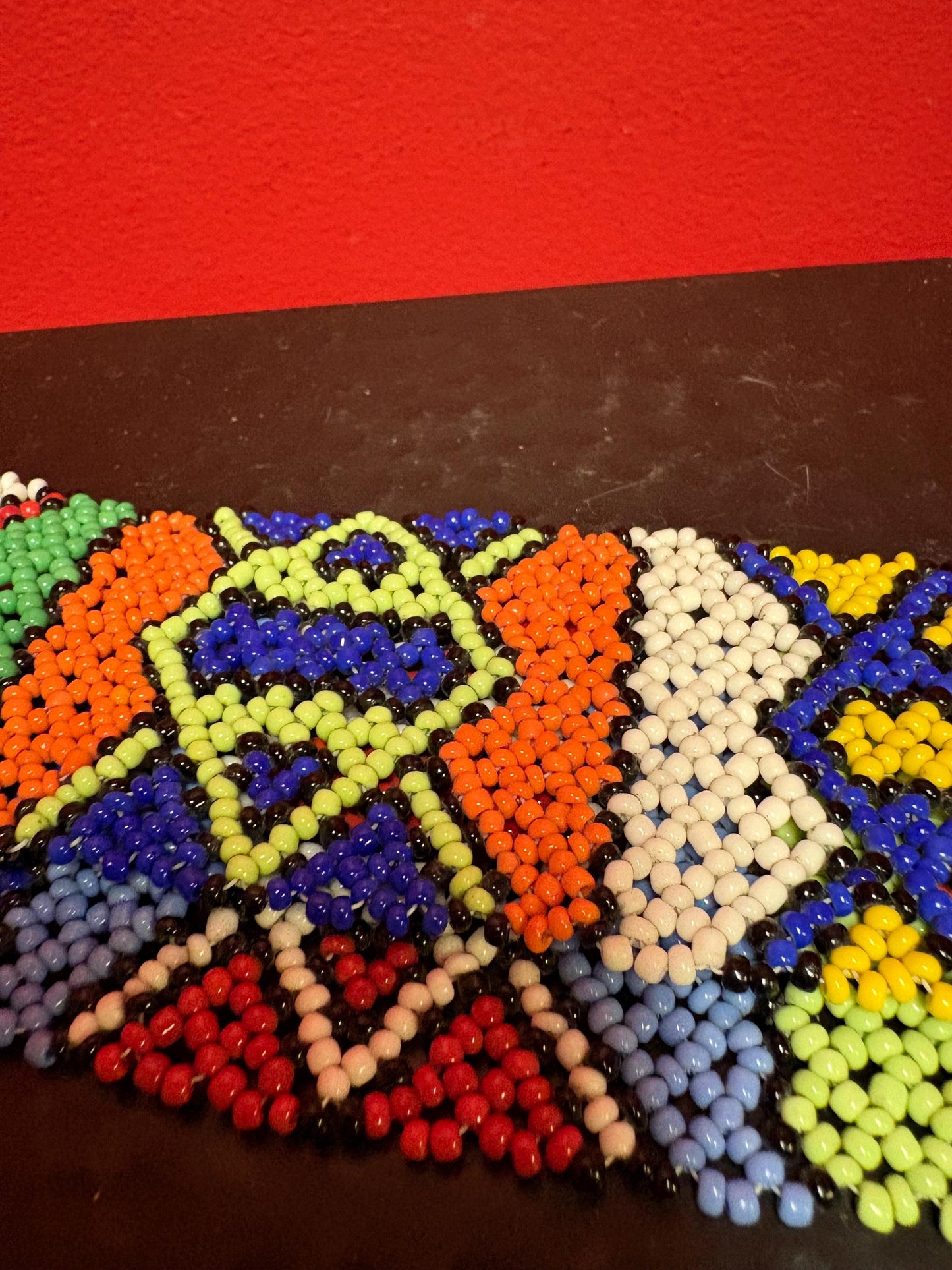 stunning indigenous and beaded belt in perfect condition approximately 31 inches long - great value and perfect gift