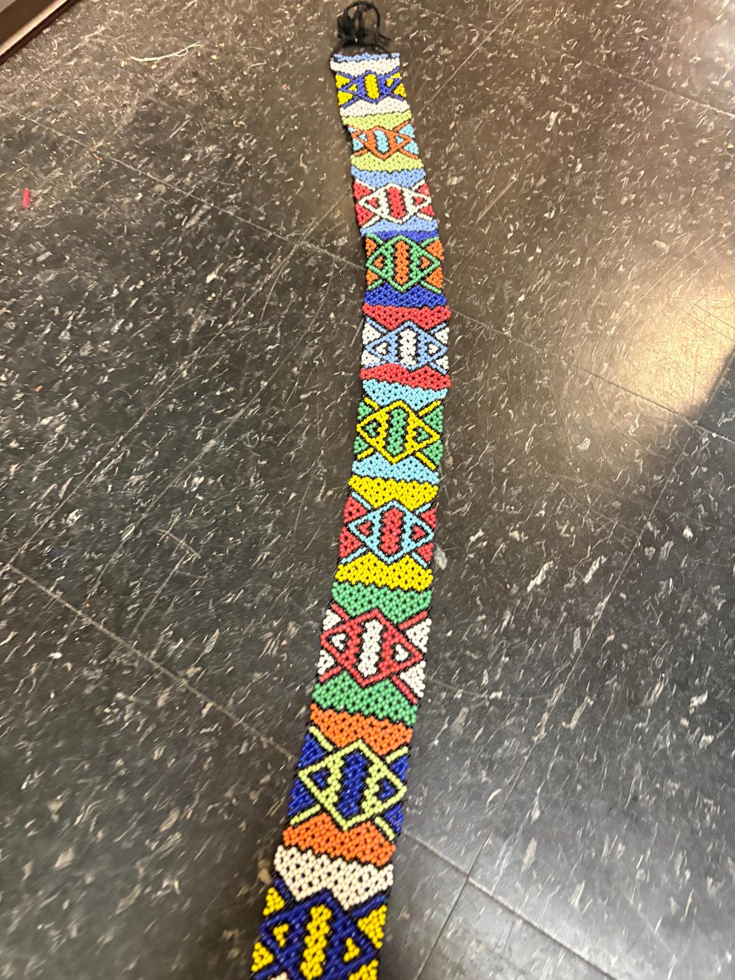 stunning indigenous and beaded belt in perfect condition approximately 31 inches long - great value and perfect gift