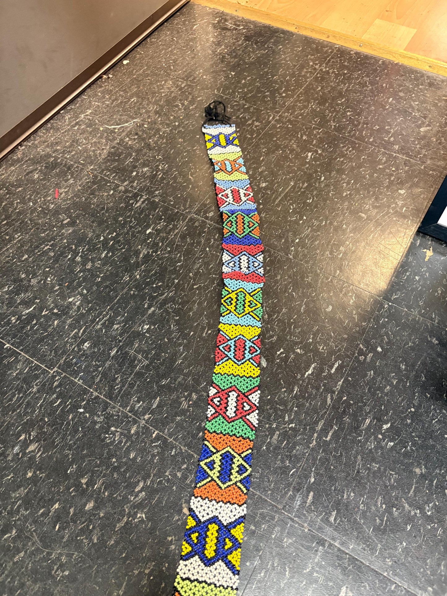 stunning indigenous and beaded belt in perfect condition approximately 31 inches long - great value and perfect gift