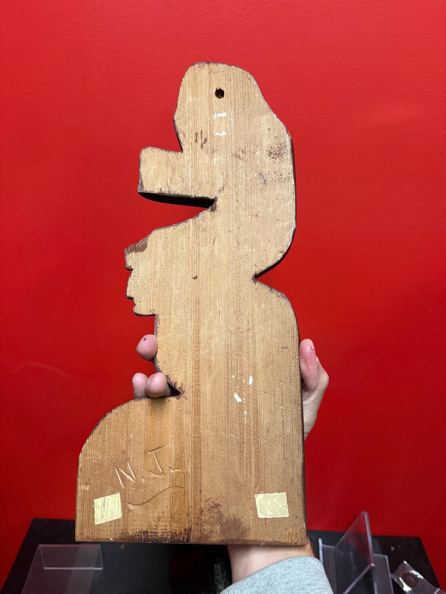 beautiful Indigtnous  first nations Pacific Northwest coast Norm Joseph 15 x 7 plaque  great imagery and great price  needs hanger