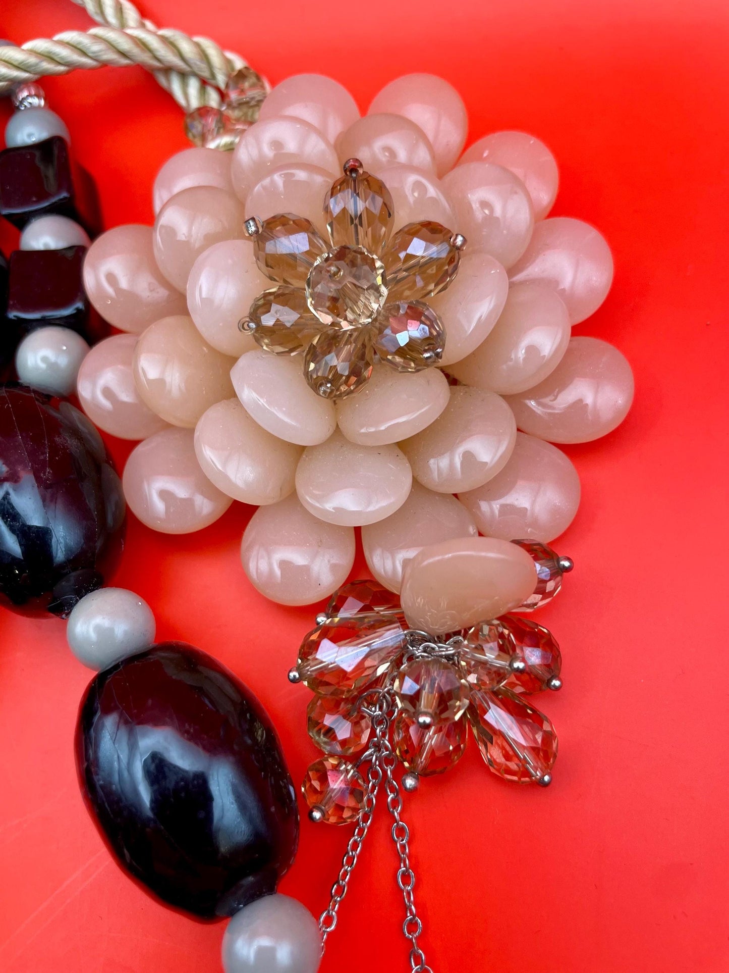 Lot of 3 Assorted Necklaces and Cufflinks  Mixed Styles, Lengths & Materials