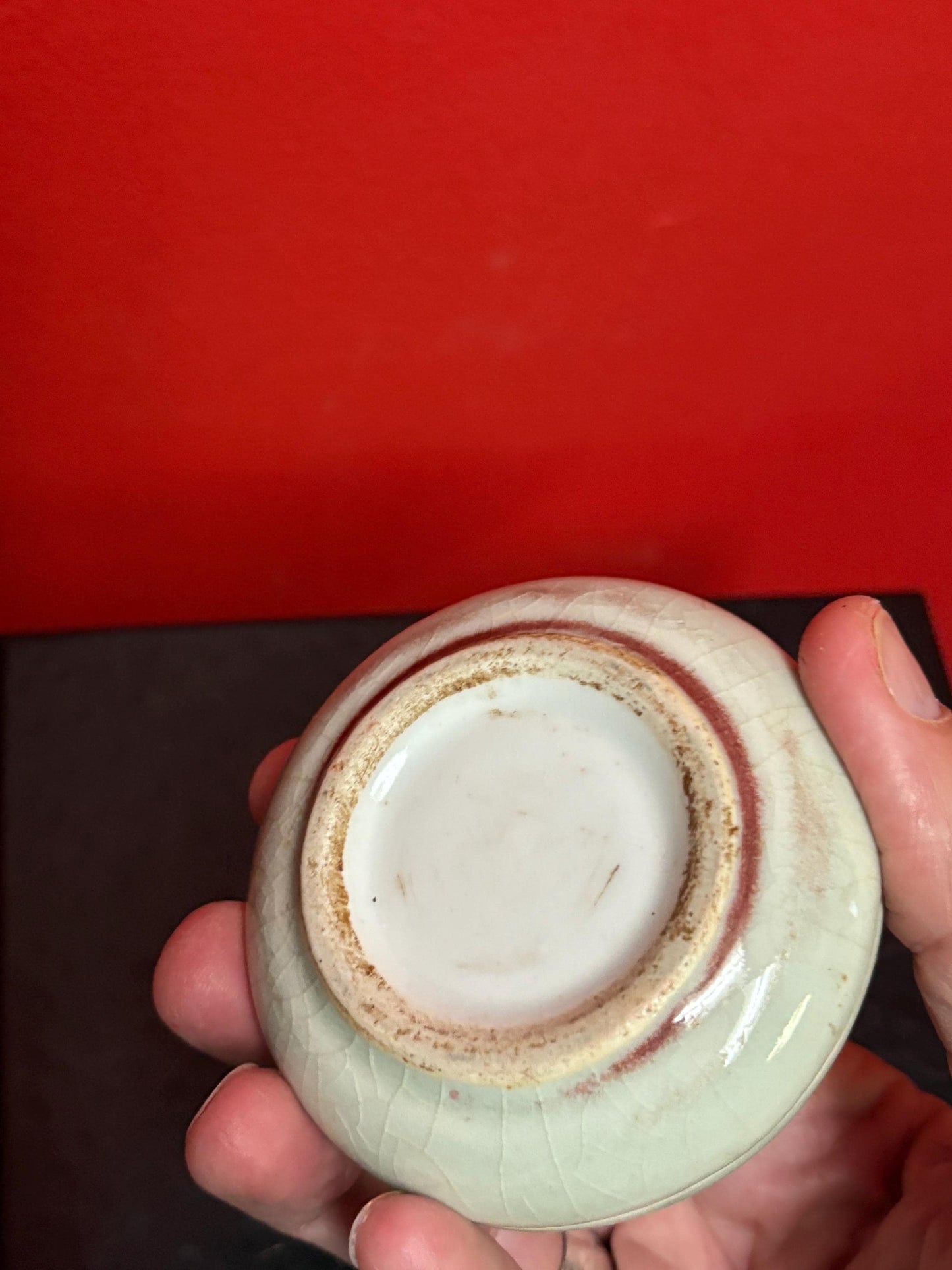 Museum quality stunning 17th century Ming Dynasty Chinese white paste pot with sang de beouf design - wow - mint condition