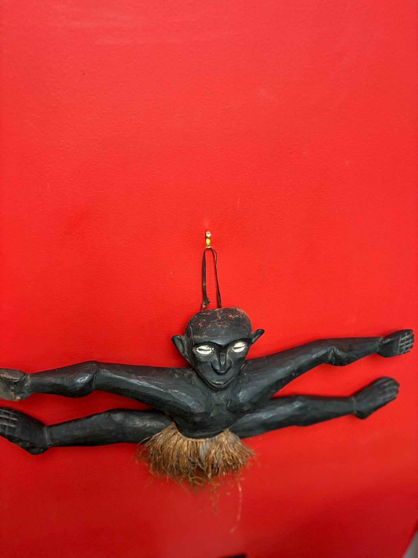 Very rare museum quality 19 century Papua New Guinea wall statue plaque   24 x 12 high  incredible detail and great condition -wow
