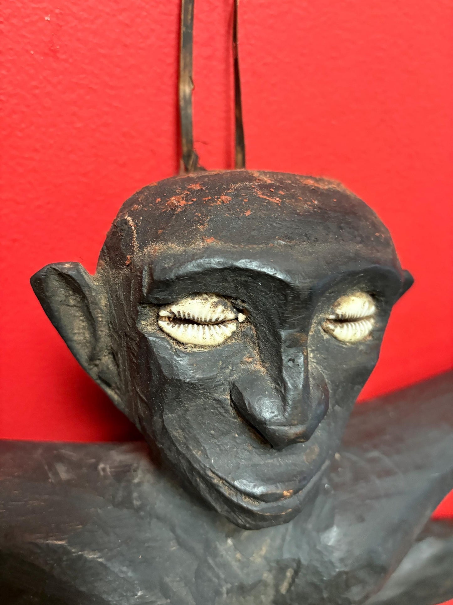 Very rare museum quality 19 century Papua New Guinea wall statue plaque   24 x 12 high  incredible detail and great condition -wow