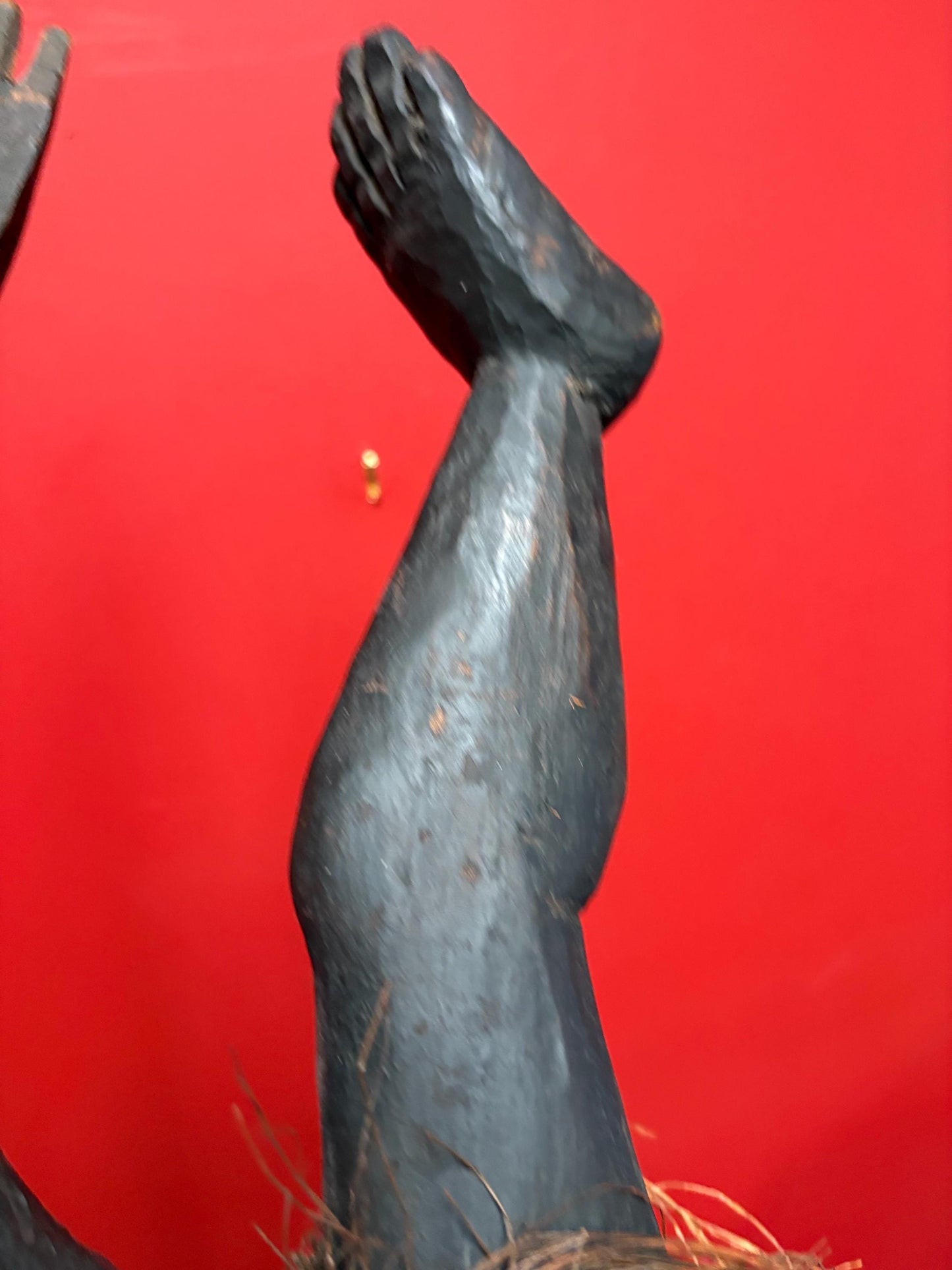Very rare museum quality 19 century Papua New Guinea wall statue plaque   24 x 12 high  incredible detail and great condition -wow
