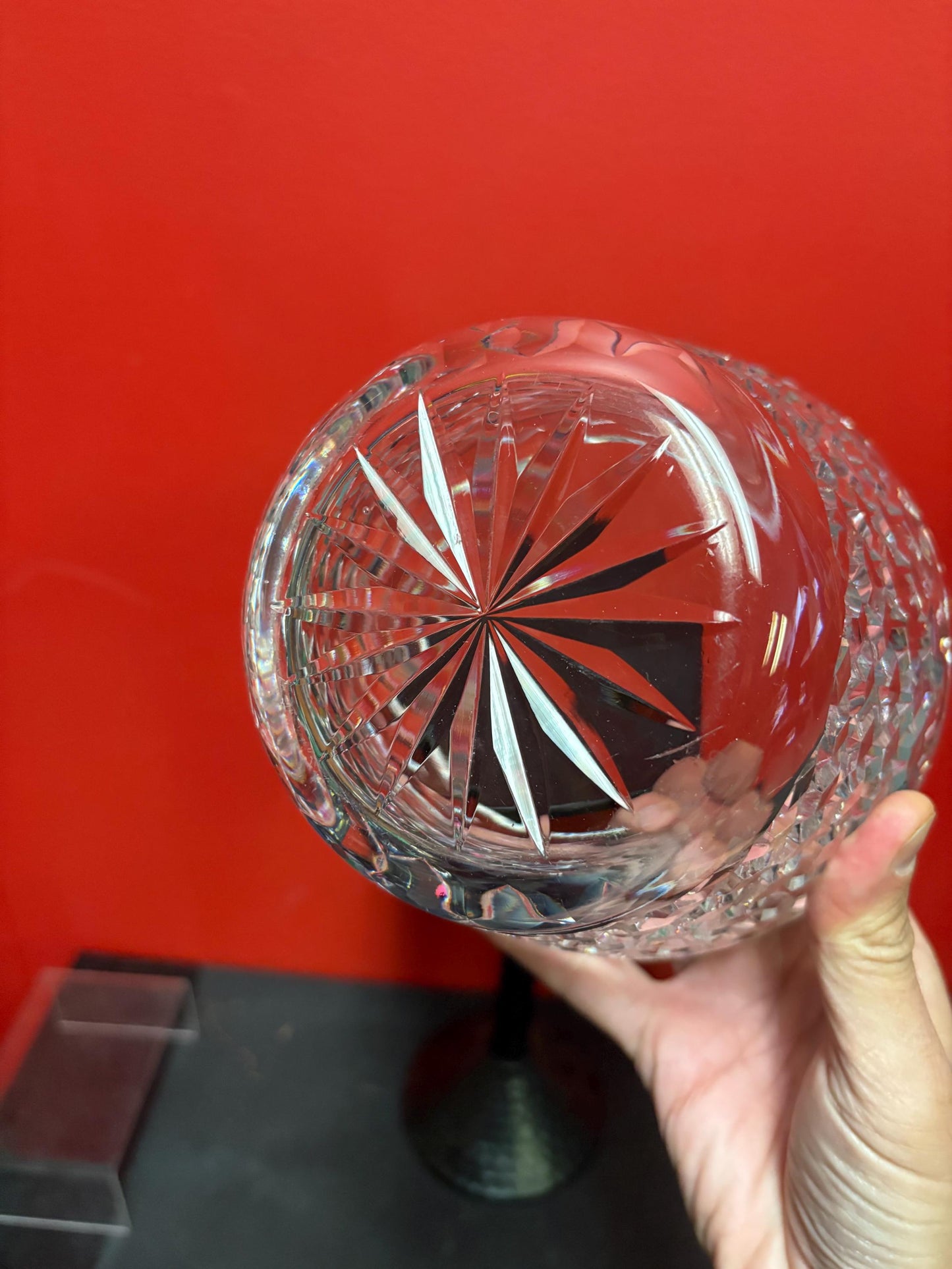 Exquisite Irish Waterford crystal ice bucket - no mark - bought from Waterford factory pre 1950- estate piece - 6 inches tall great valu