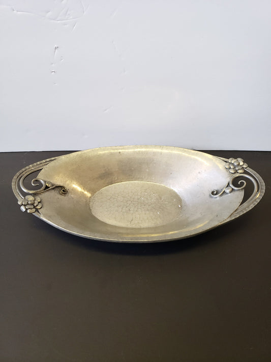 Serge Nekrassoff 1930S Hammered Pewter Dish