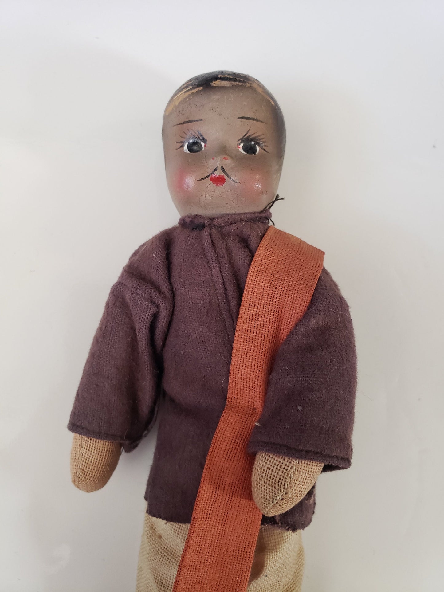 Antique Cloth & Porcelain Chinese Doll