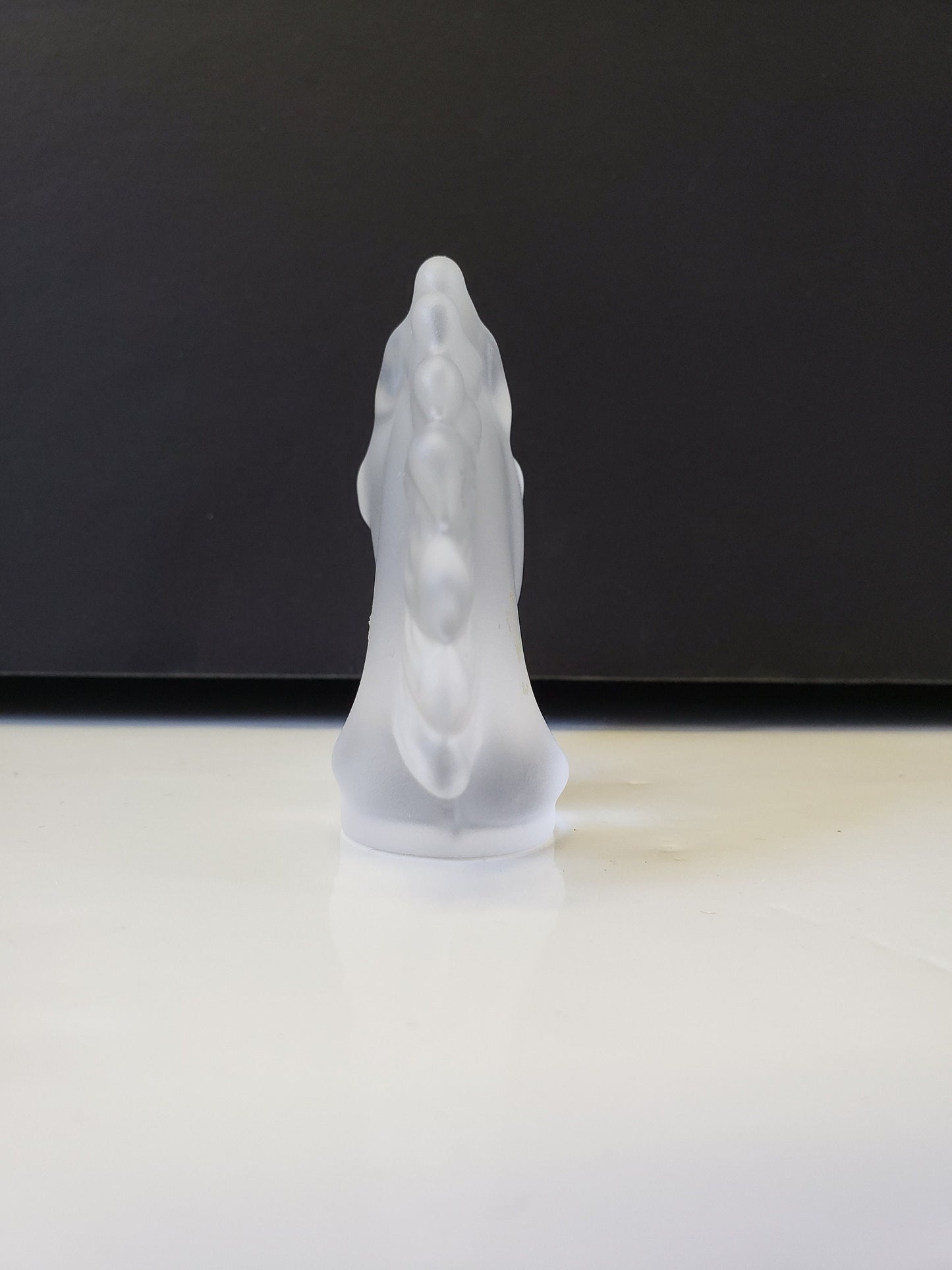 Sevres Frosted Crystal Horse Head