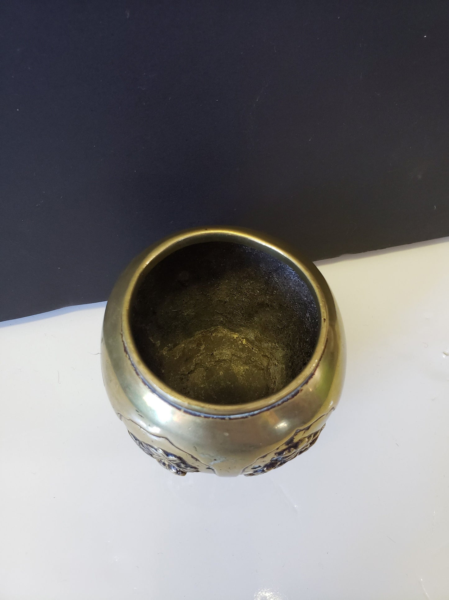 Vintage Asian Brass Vase