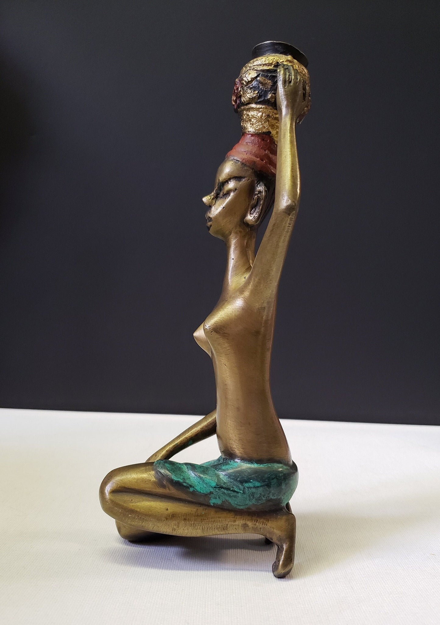 African Bronze Water Carrier