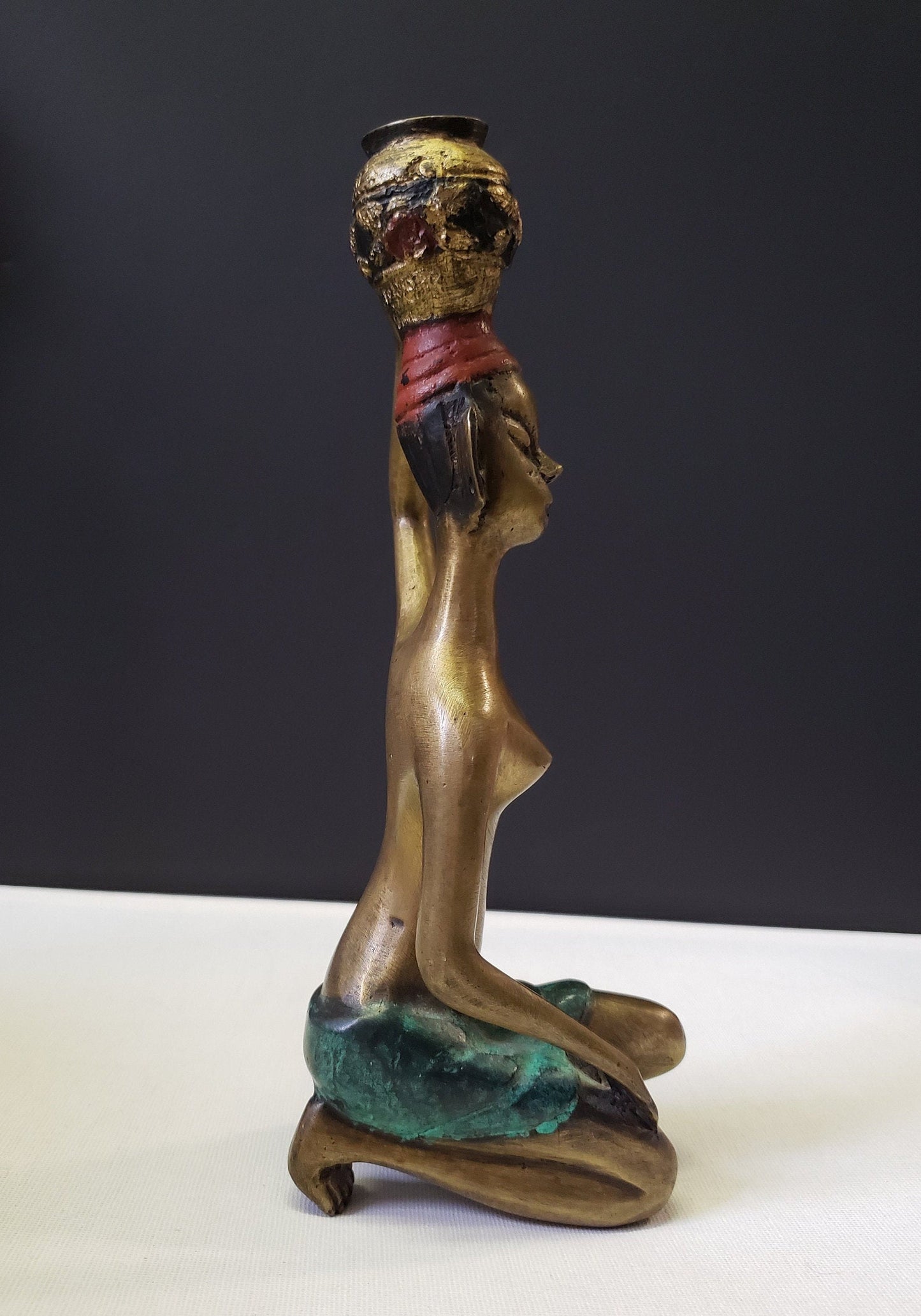 African Bronze Water Carrier