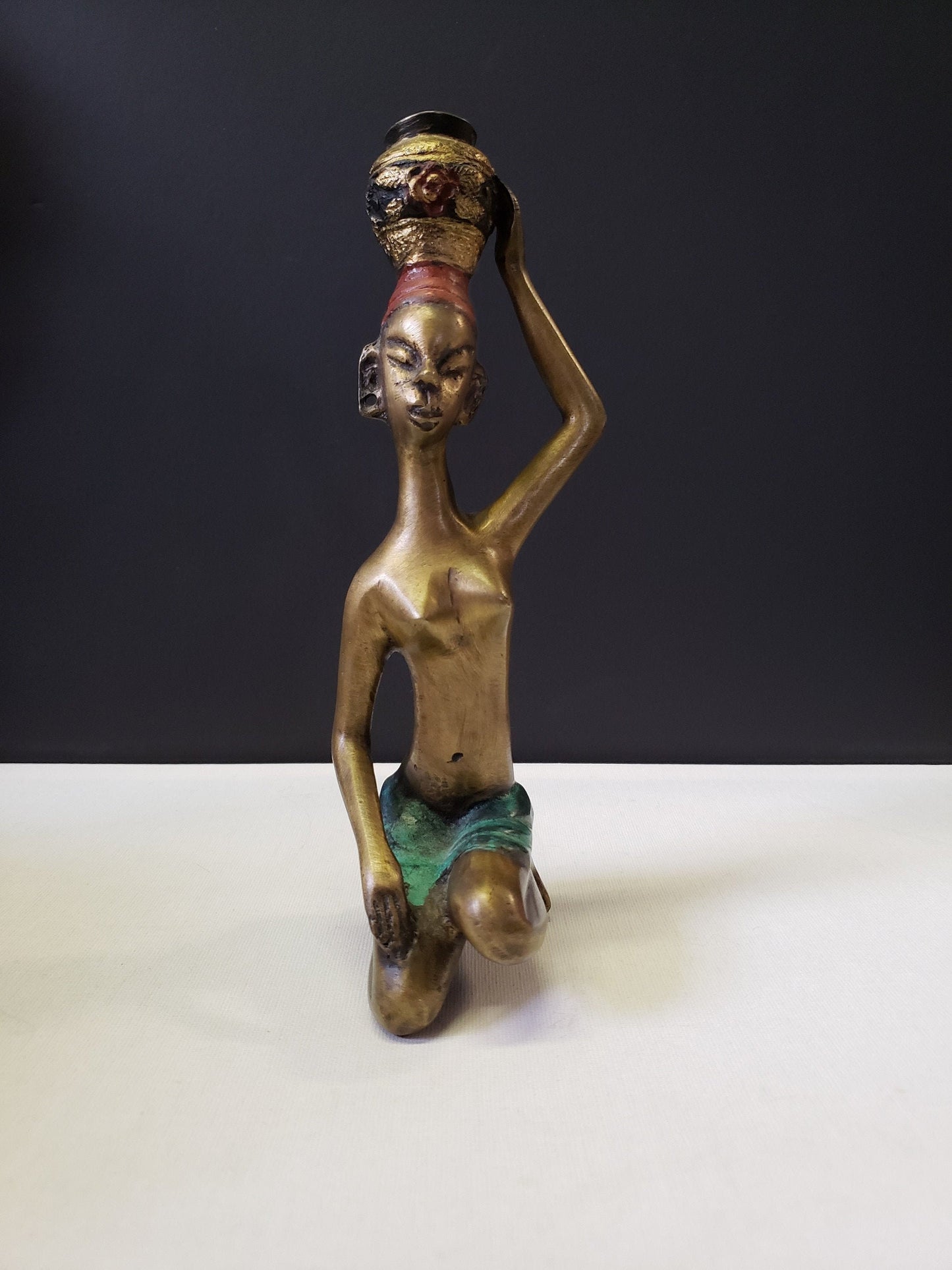 African Bronze Water Carrier