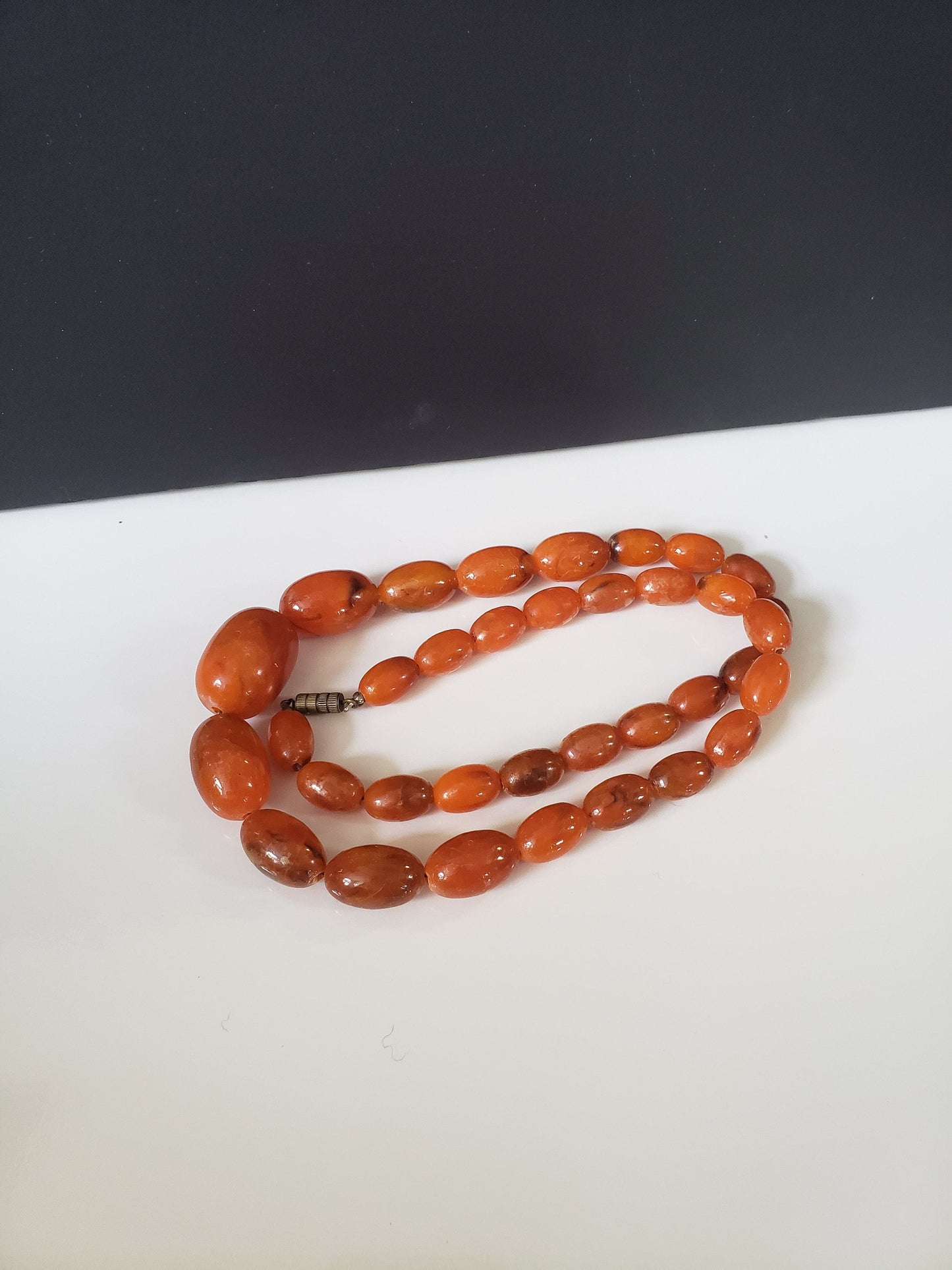 Vintage Faux Amber Necklace