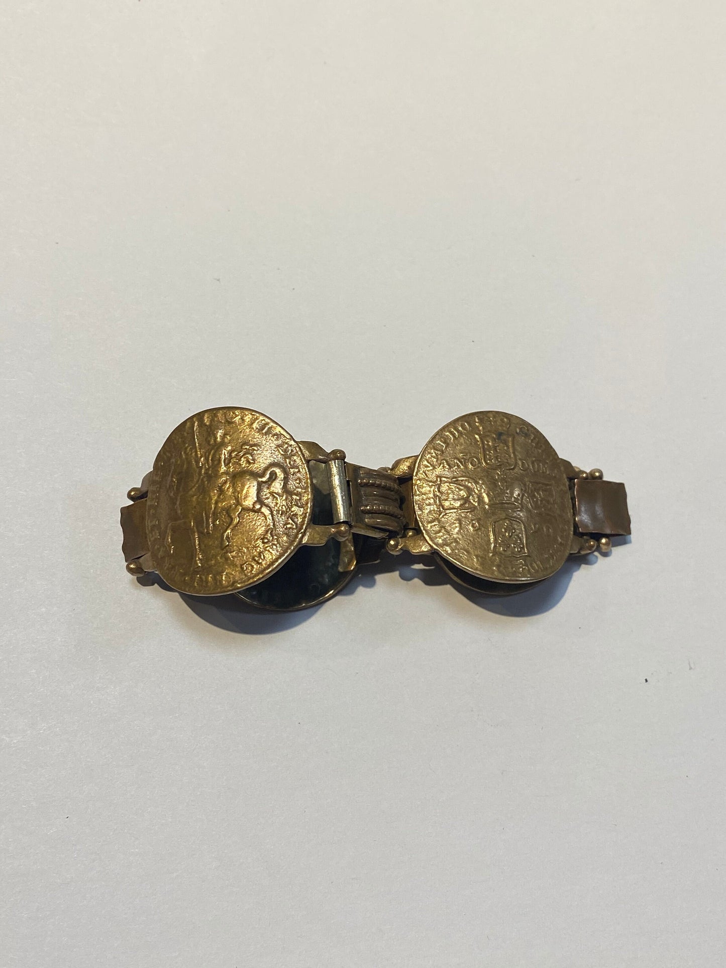 Spanish coin bracelet