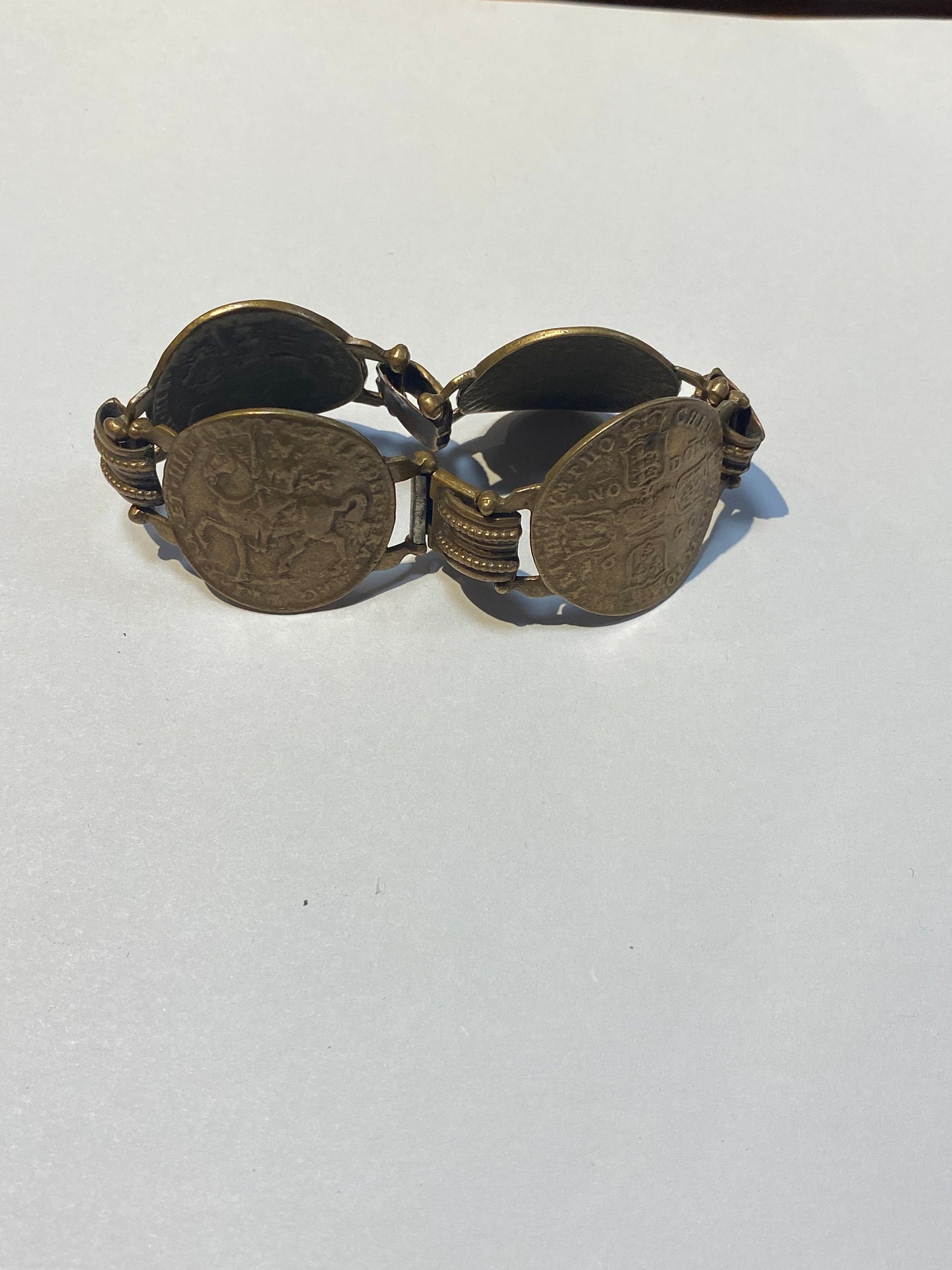 Spanish coin bracelet