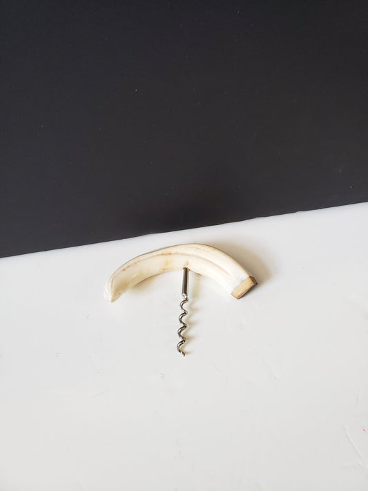 Vintage Boar Tusk Corkscrew