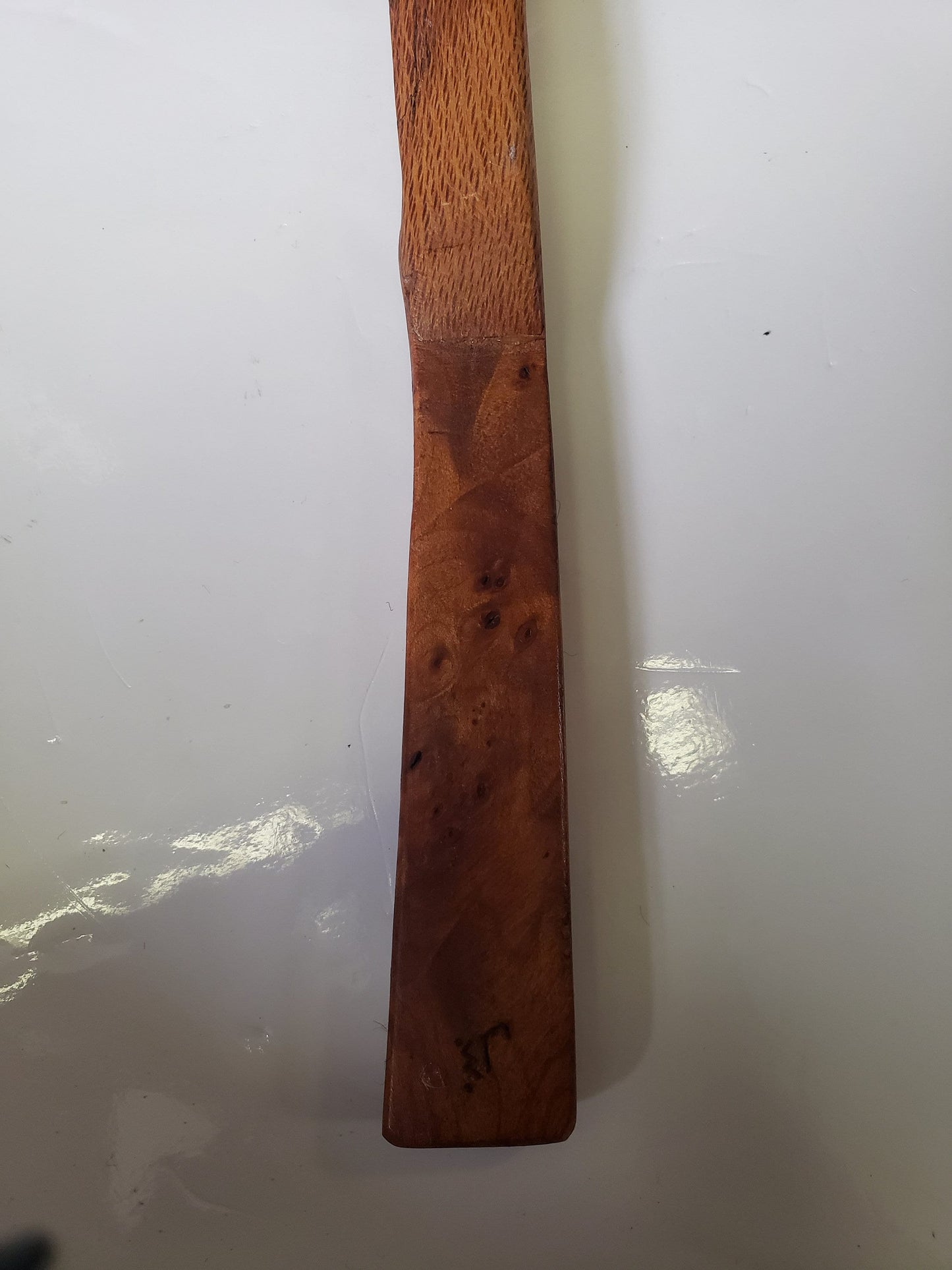 Signed Japanese Rare Engraved Fruitwood Letter Opener